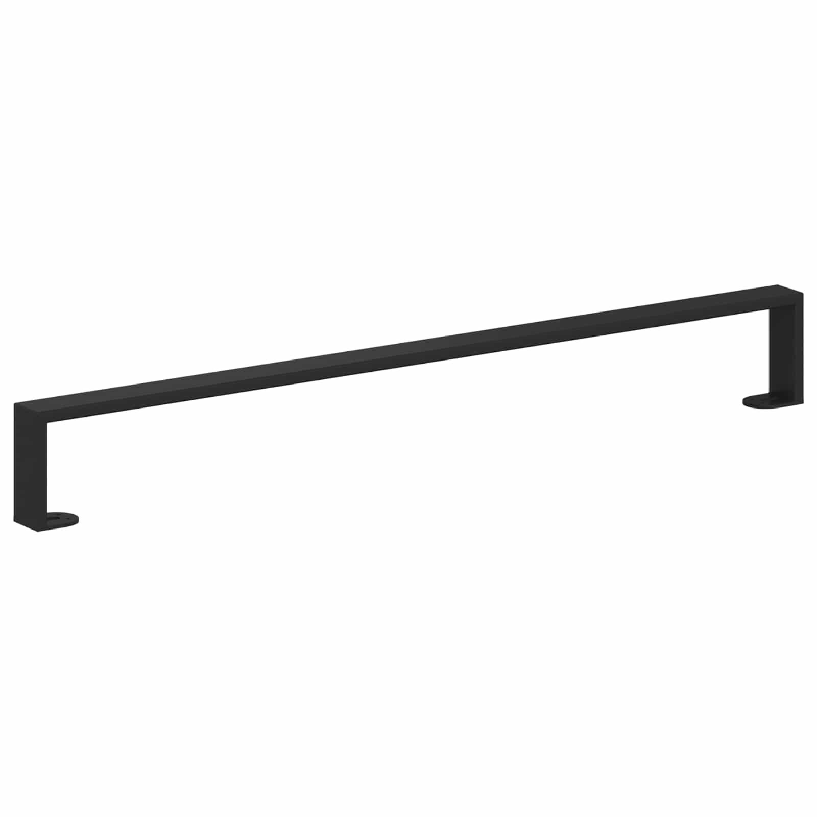 Meubelpoten 2 pcs Zwart 796 x 40,5 x 100 mm IJzer is nu te koop bij PeponiXL, paradijselijk wonen!
