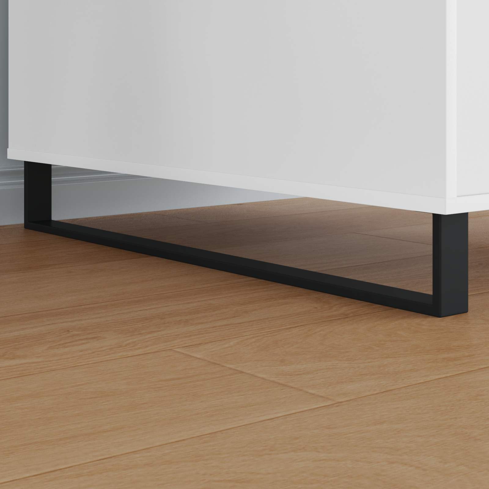 Meubelpoten 12 pcs Zwart 796 x 40,5 x 100 mm IJzer is nu te koop bij PeponiXL, paradijselijk wonen!