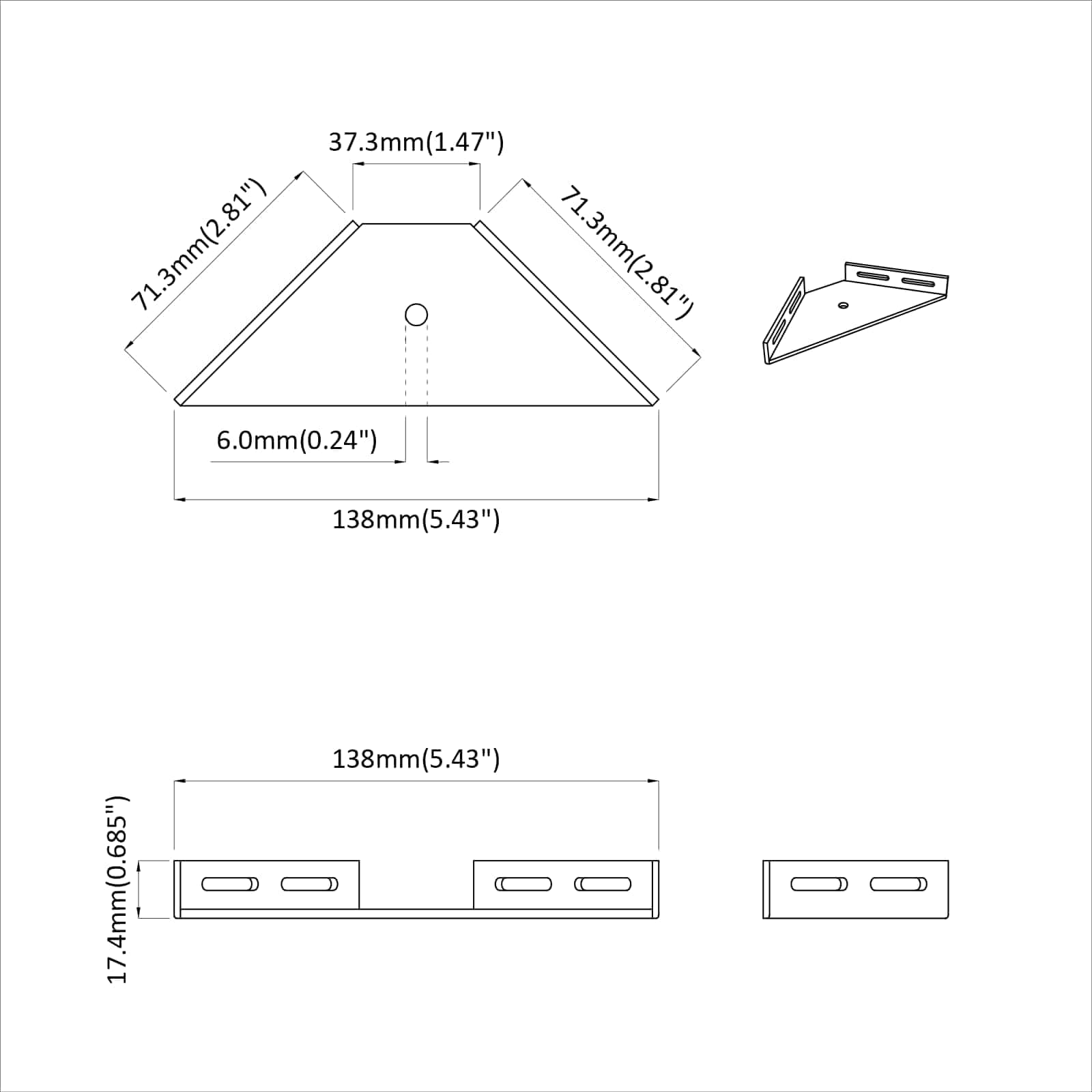 Hoekbeugel 12 pcs Zwart 138,5 x 50,5 x 16 mm IJzer is nu te koop bij PeponiXL, paradijselijk wonen!
