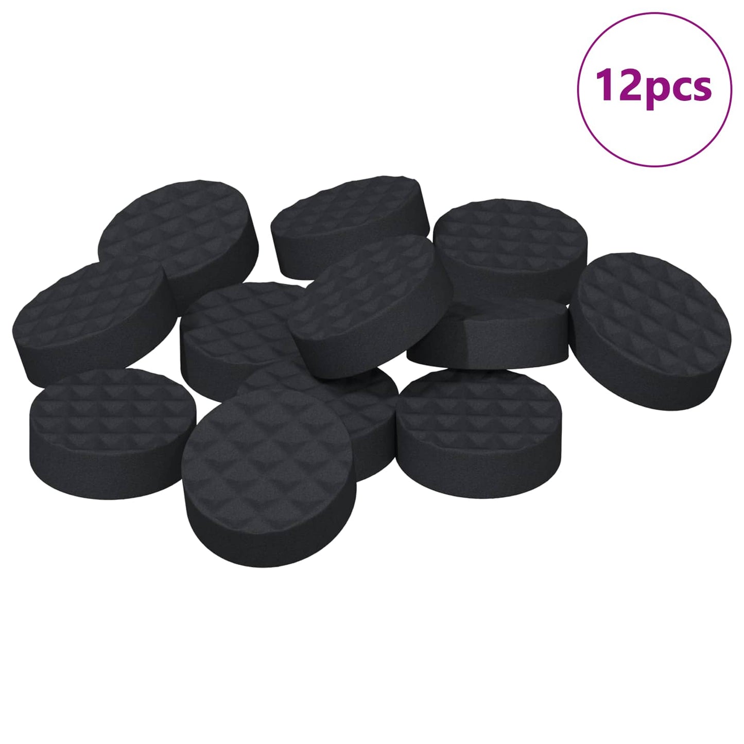 Meubelvoetjes Pads 12 pcs Zwart Ø 14 x 4 mm EVA is nu te koop bij PeponiXL, paradijselijk wonen!
