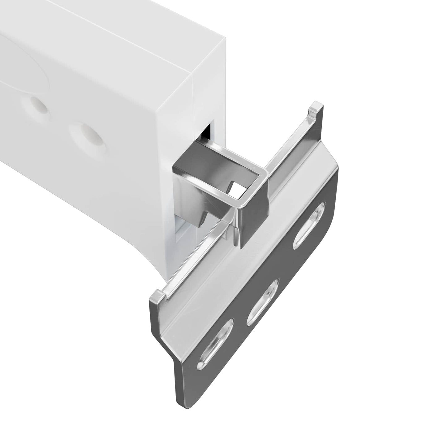 Kast Hangbeugel 2 pcs Wit 70 x 48 x 19 mm Ijzer en Plastic is nu te koop bij PeponiXL, paradijselijk wonen!