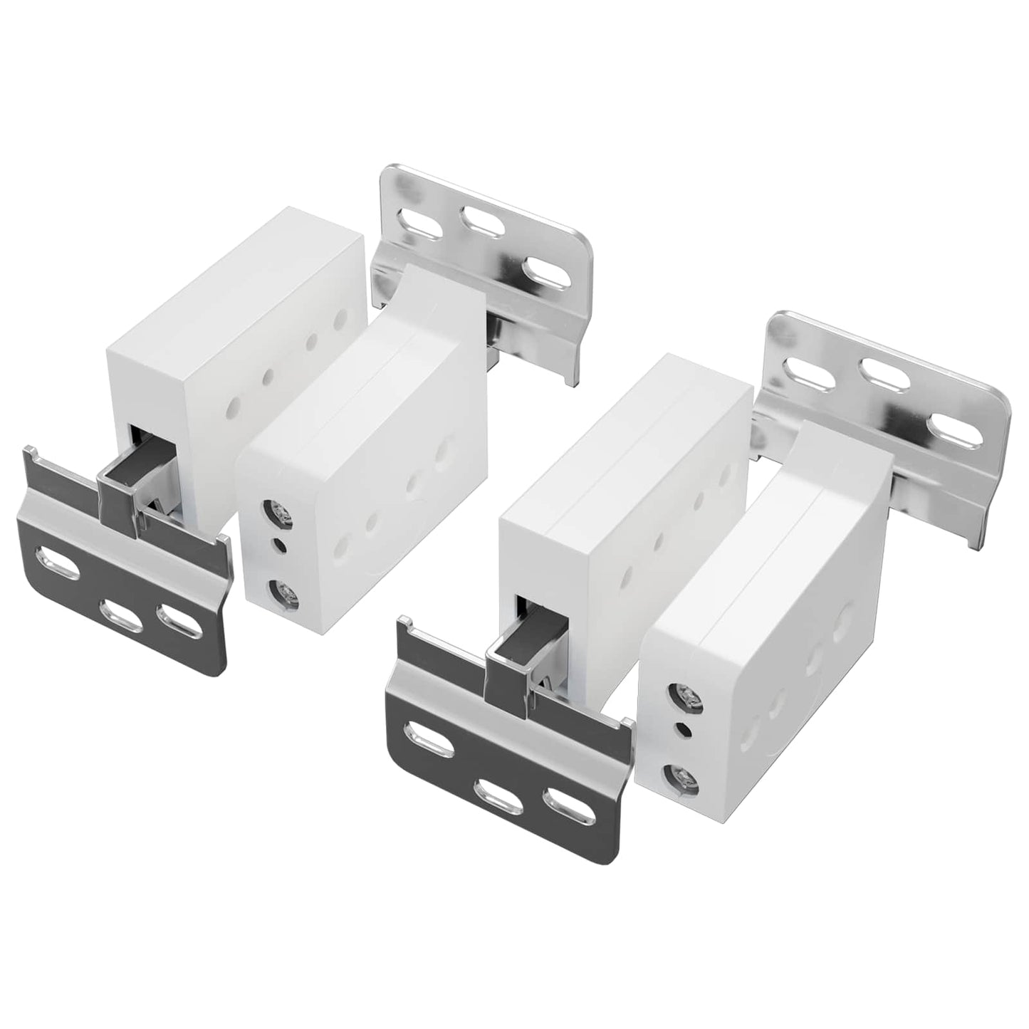 Kast Hangbeugel 2 pcs Wit 70 x 48 x 19 mm Ijzer en Plastic is nu te koop bij PeponiXL, paradijselijk wonen!