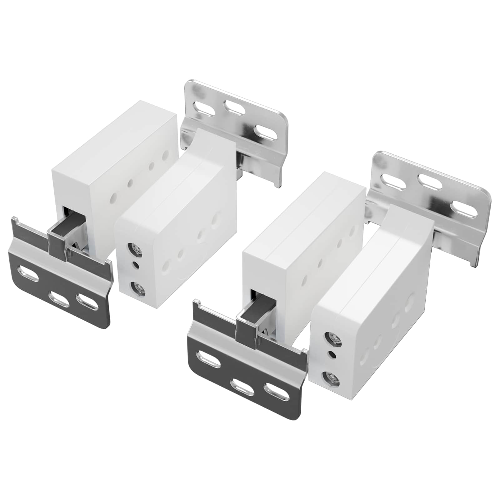 Kast Hangbeugel 2 pcs Wit 70 x 48 x 19 mm Ijzer en Plastic is nu te koop bij PeponiXL, paradijselijk wonen!