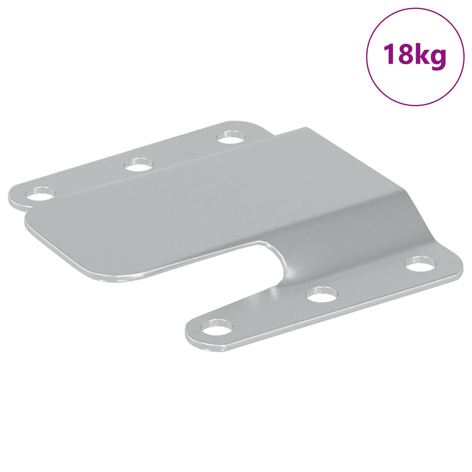 Flush Mount Beugel 419 pcs Zilver 75 x 66 x 1,4 mm Staal is nu te koop bij PeponiXL, paradijselijk wonen!