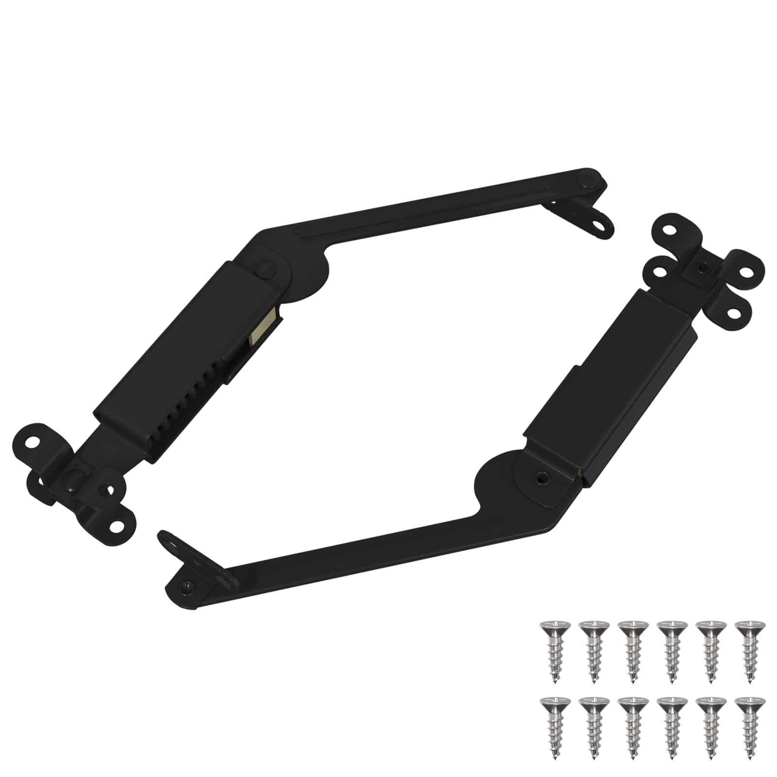 Deksel ondersteunend scharnier 2 pcs Zwart 192 x 32 x 50 mm is nu te koop bij PeponiXL, paradijselijk wonen!
