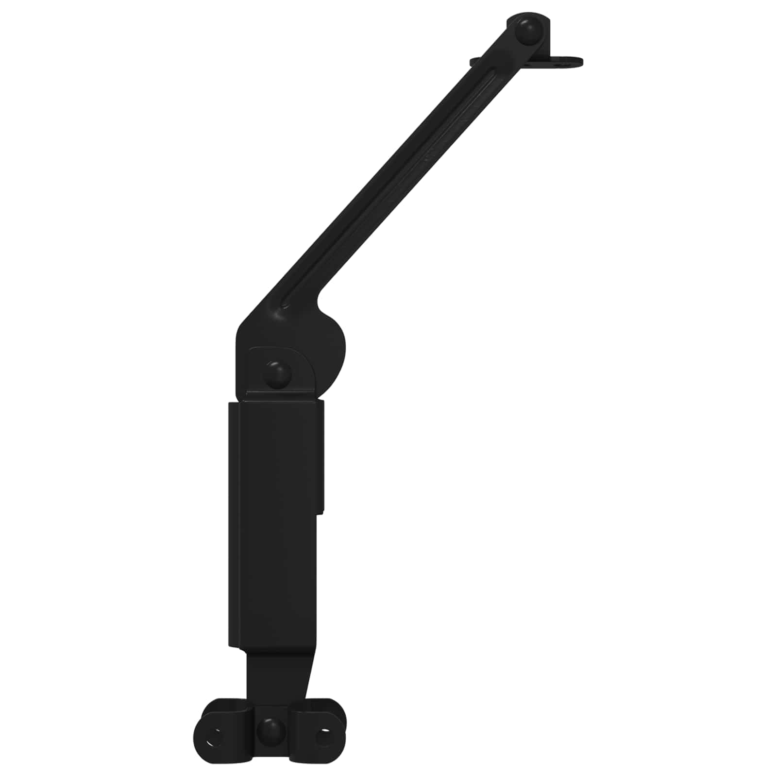 Deksel ondersteunend scharnier 2 pcs Zwart 192 x 32 x 50 mm is nu te koop bij PeponiXL, paradijselijk wonen!