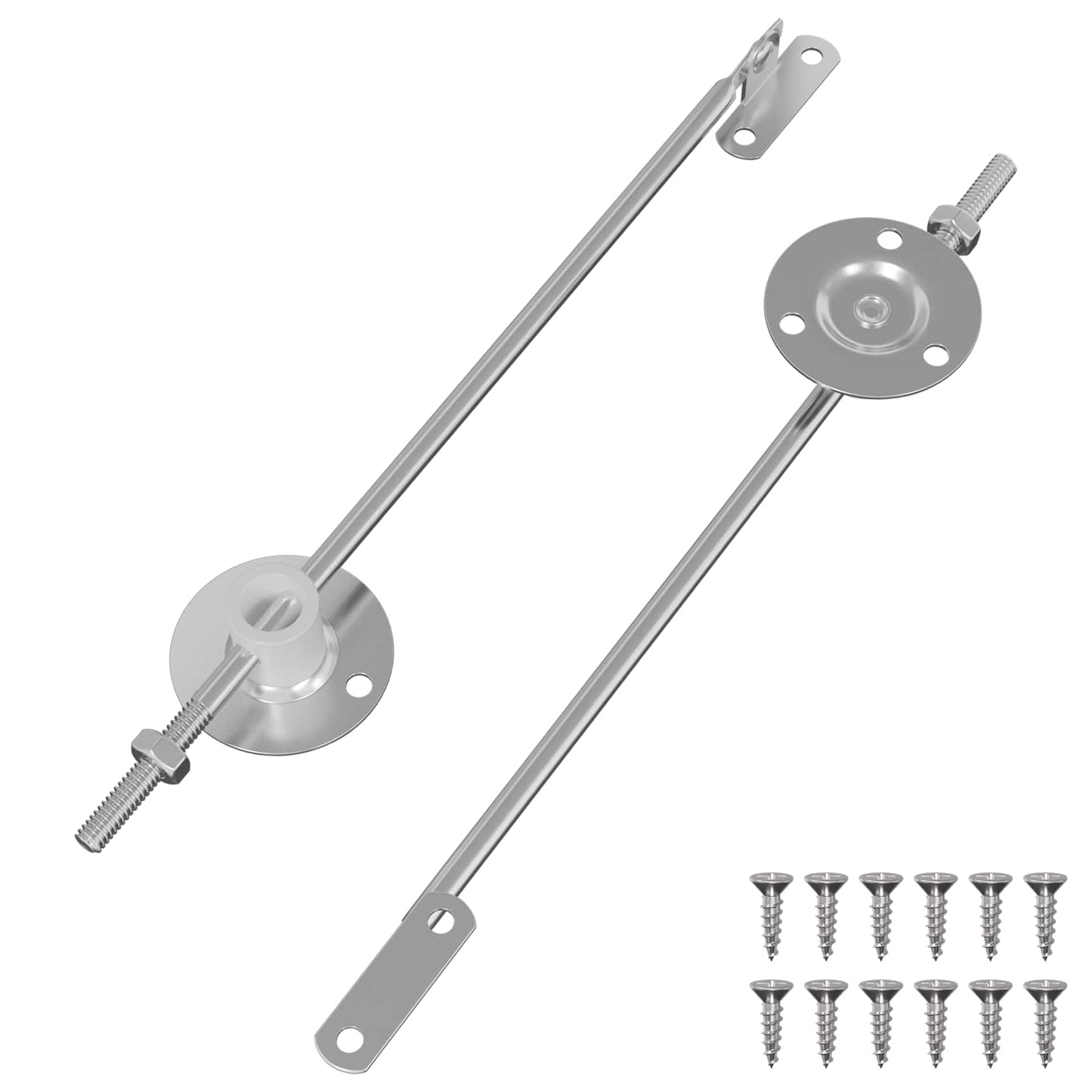 Deksel ondersteunend scharnier 2 pcs Zilver 194 x 36 x 18 mm is nu te koop bij PeponiXL, paradijselijk wonen!