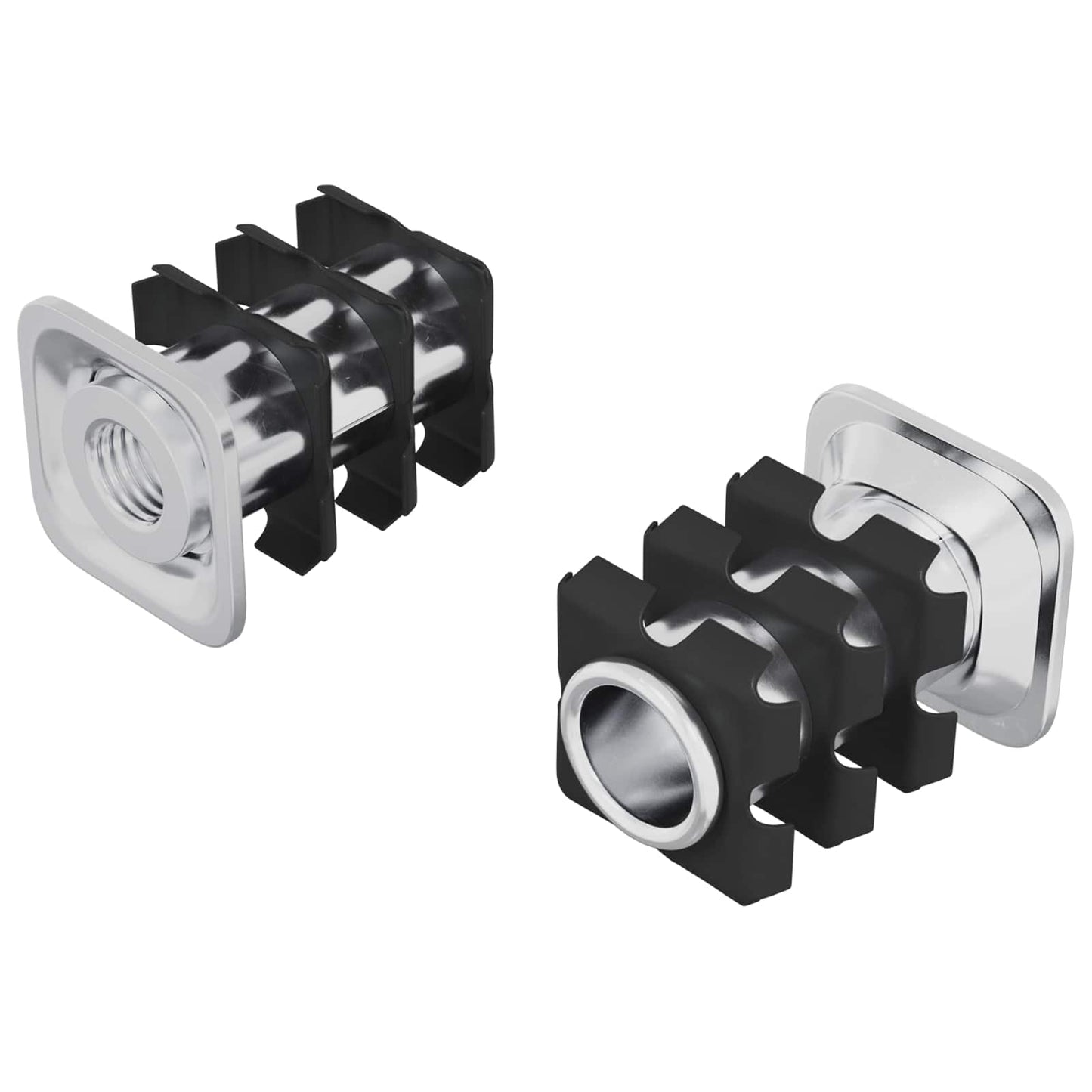 Draadbuis Invoeg 2 pcs Zwart en Zilver 15,8 x 15,8 x 22,5 mm is nu te koop bij PeponiXL, paradijselijk wonen!