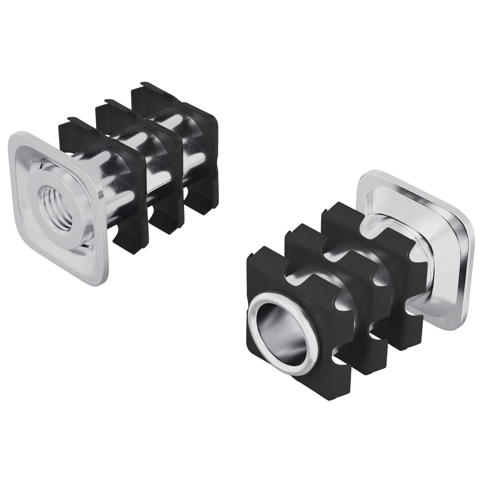 Draadbuis Invoeg 2 pcs Zwart en Zilver 15,8 x 15,8 x 22,5 mm is nu te koop bij PeponiXL, paradijselijk wonen!