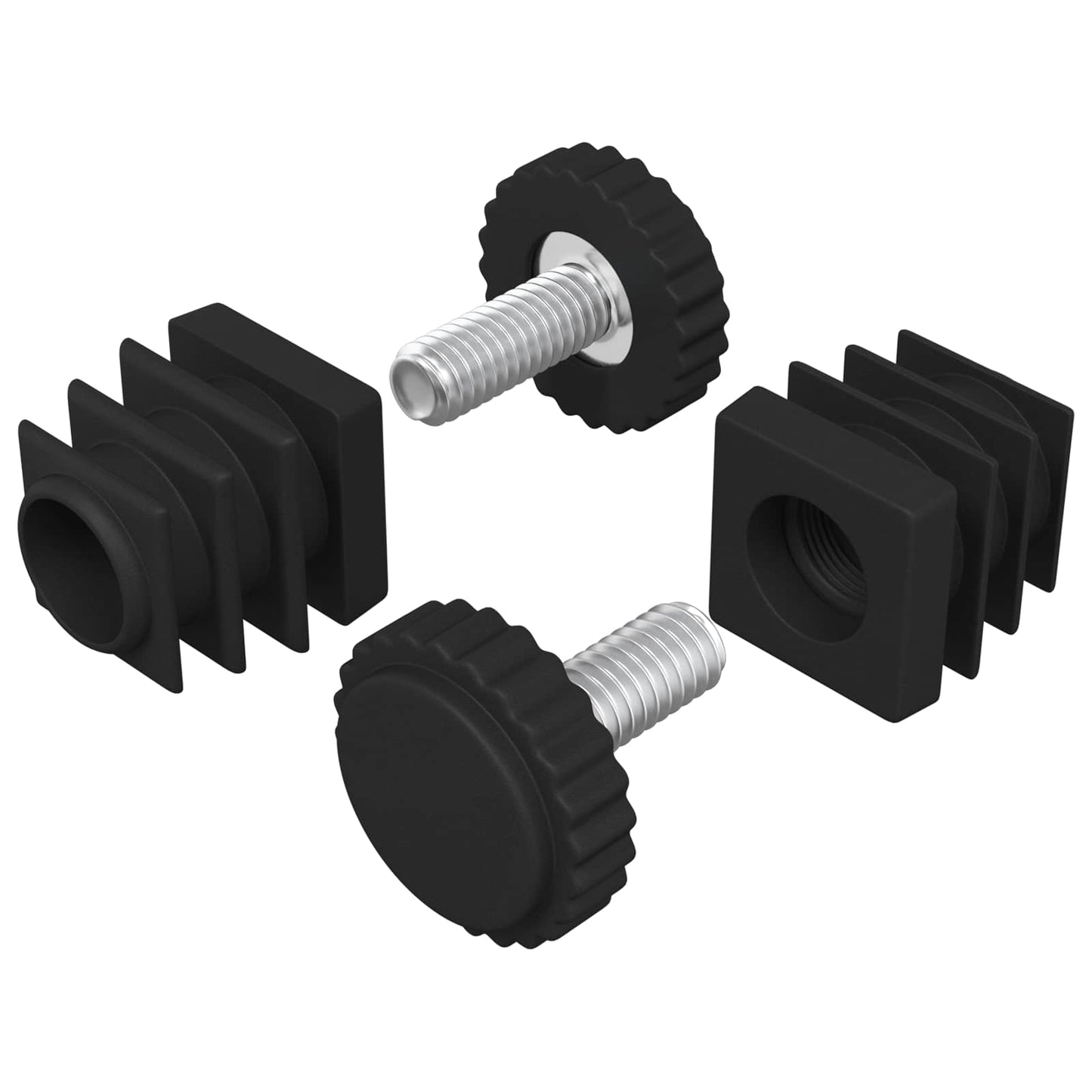 Meubel Levelers Verstelbaar 2 pcs Zwart M6 PP is nu te koop bij PeponiXL, paradijselijk wonen!