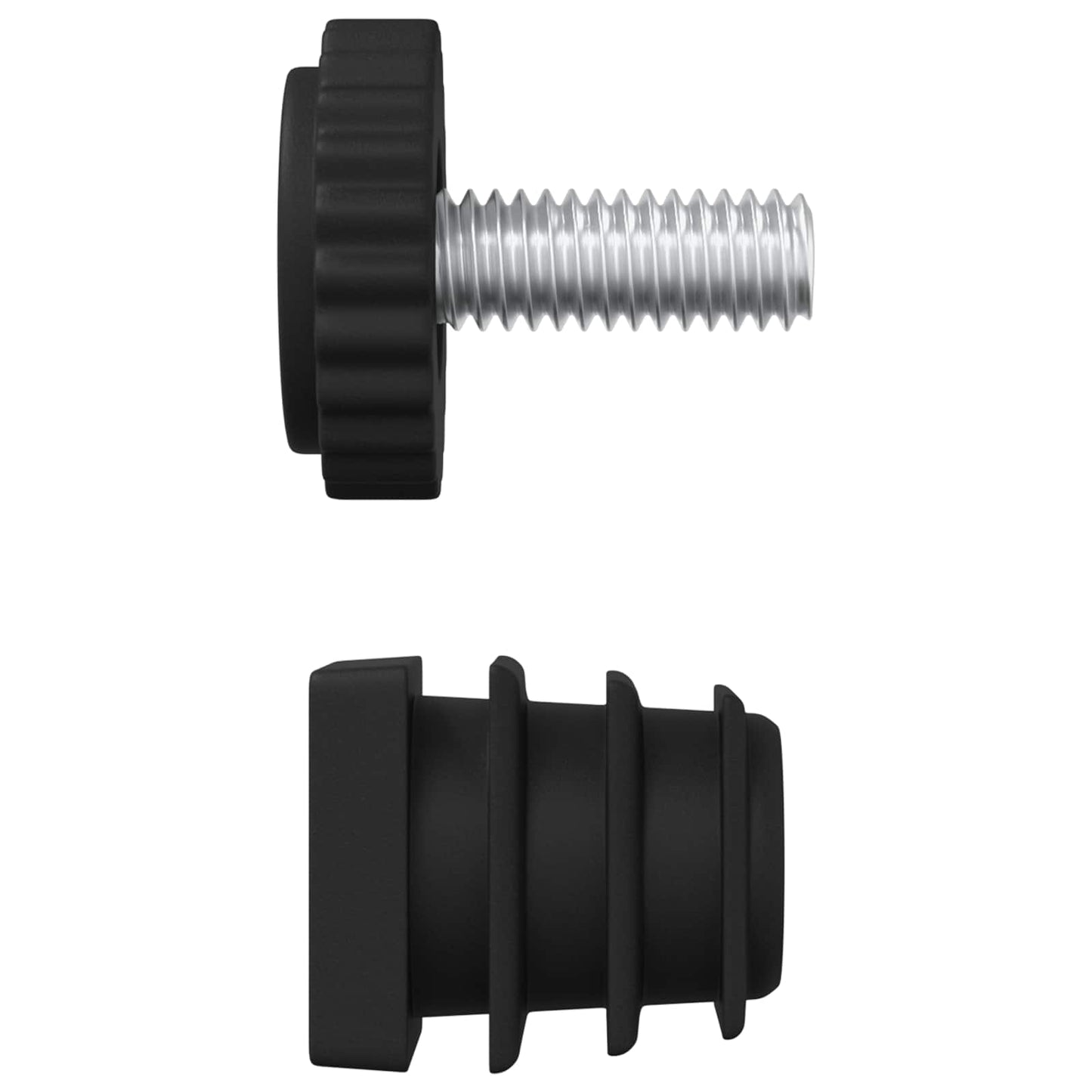 Meubel Levelers Verstelbaar 1895 pcs Zwart PP is nu te koop bij PeponiXL, paradijselijk wonen!