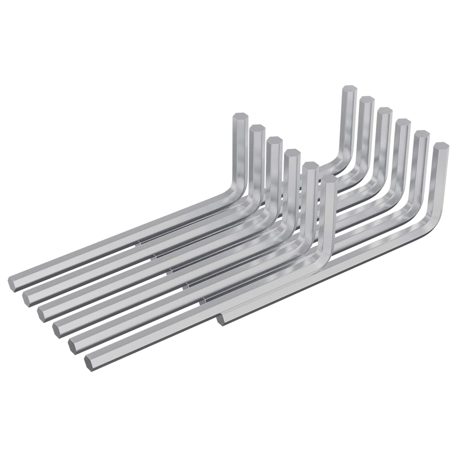 Zeskantsleutel 12 pcs Zilver 20 x 52 mm Staal is nu te koop bij PeponiXL, paradijselijk wonen!