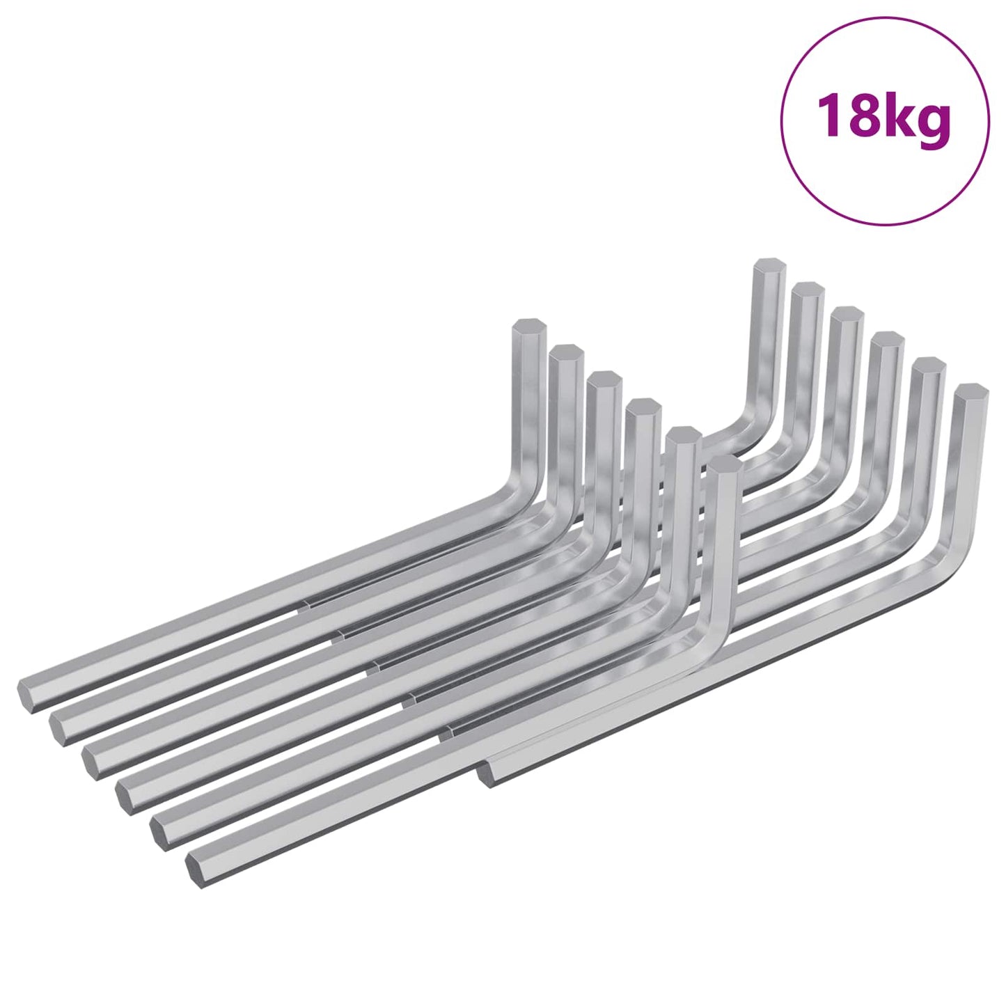 Zeskantsleutel 4675 pcs Zilver 20 x 52 mm Staal is nu te koop bij PeponiXL, paradijselijk wonen!
