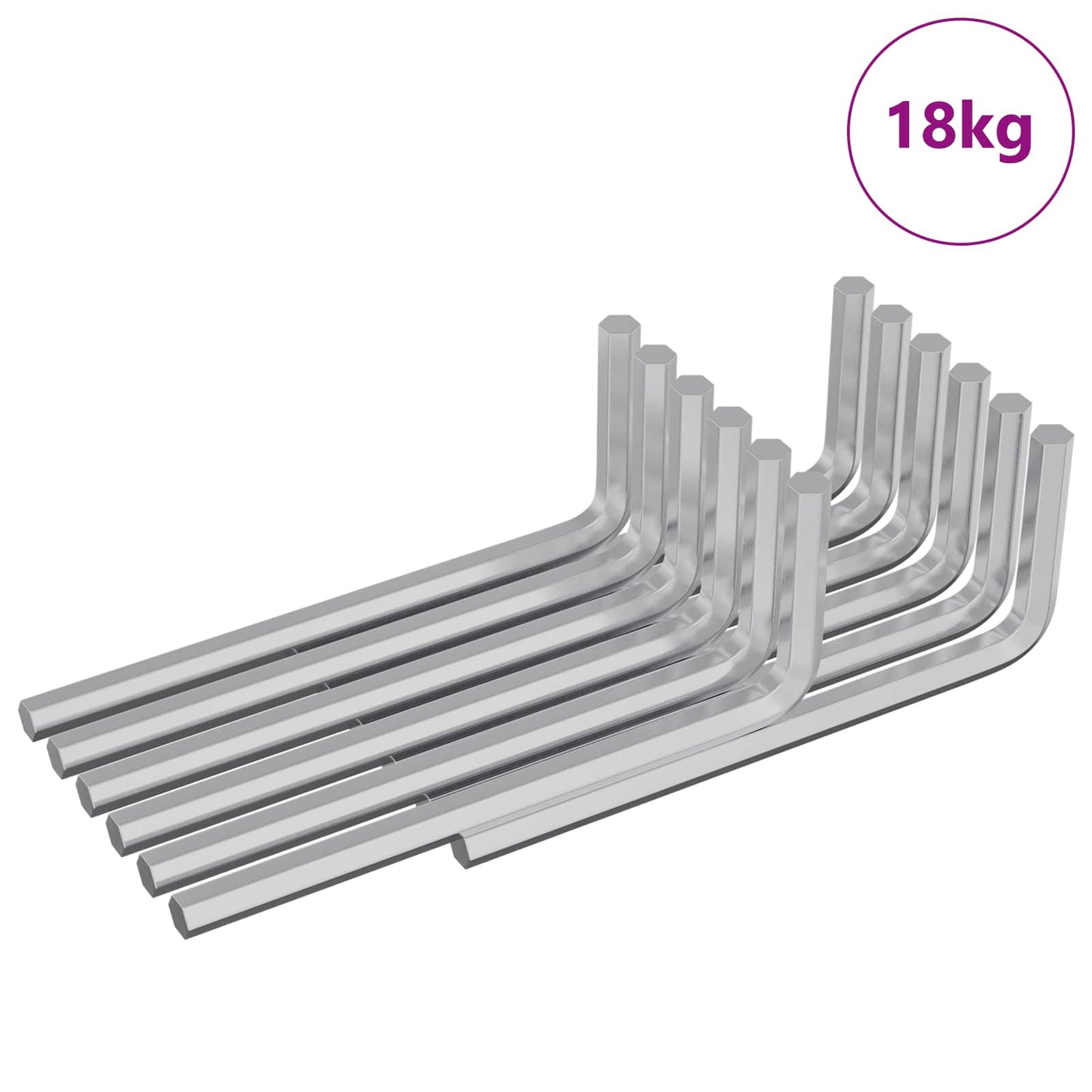 Zeskantsleutel 2118 pcs Zilver 22 x 66 mm Staal is nu te koop bij PeponiXL, paradijselijk wonen!