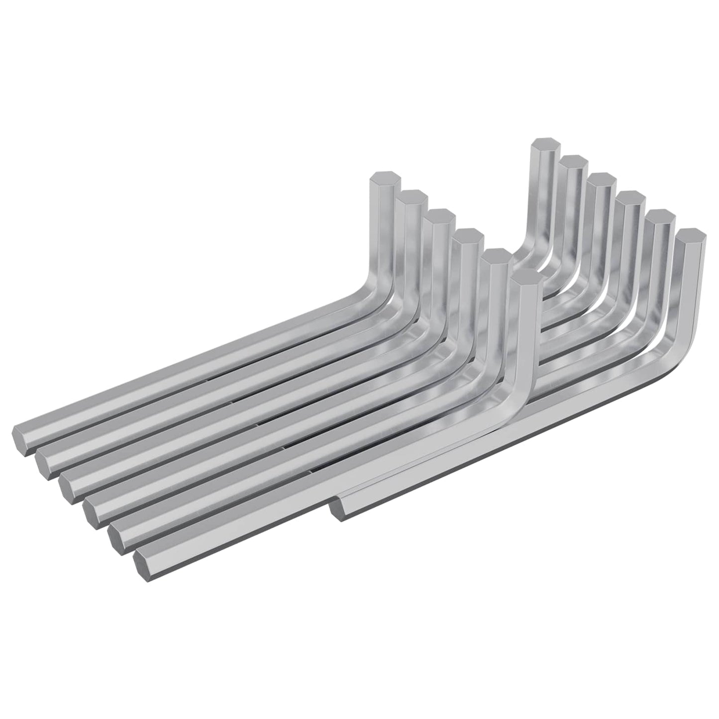 Zeskantsleutel 12 pcs Zilver 32 x 86 mm Staal is nu te koop bij PeponiXL, paradijselijk wonen!