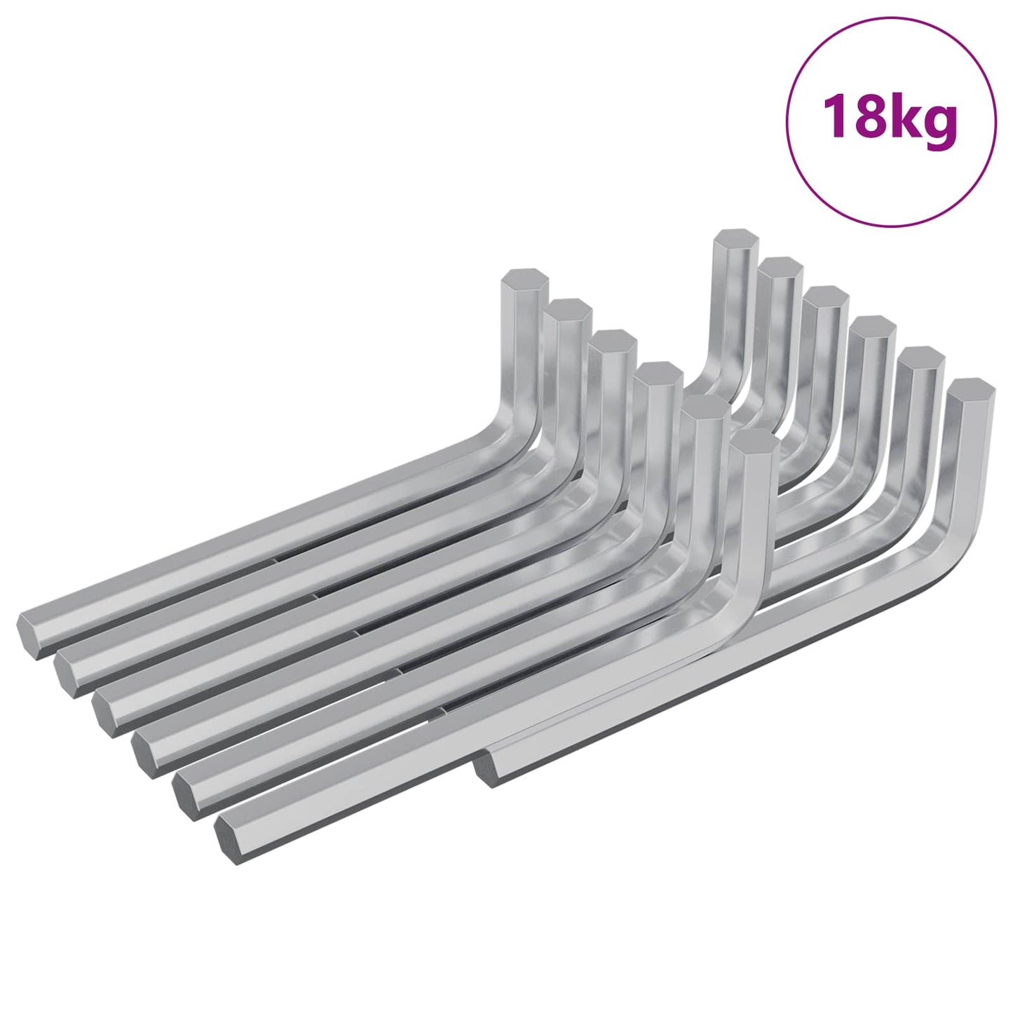 Zeskantsleutel 1800 pcs Zilver 32 x 86 mm Staal is nu te koop bij PeponiXL, paradijselijk wonen!