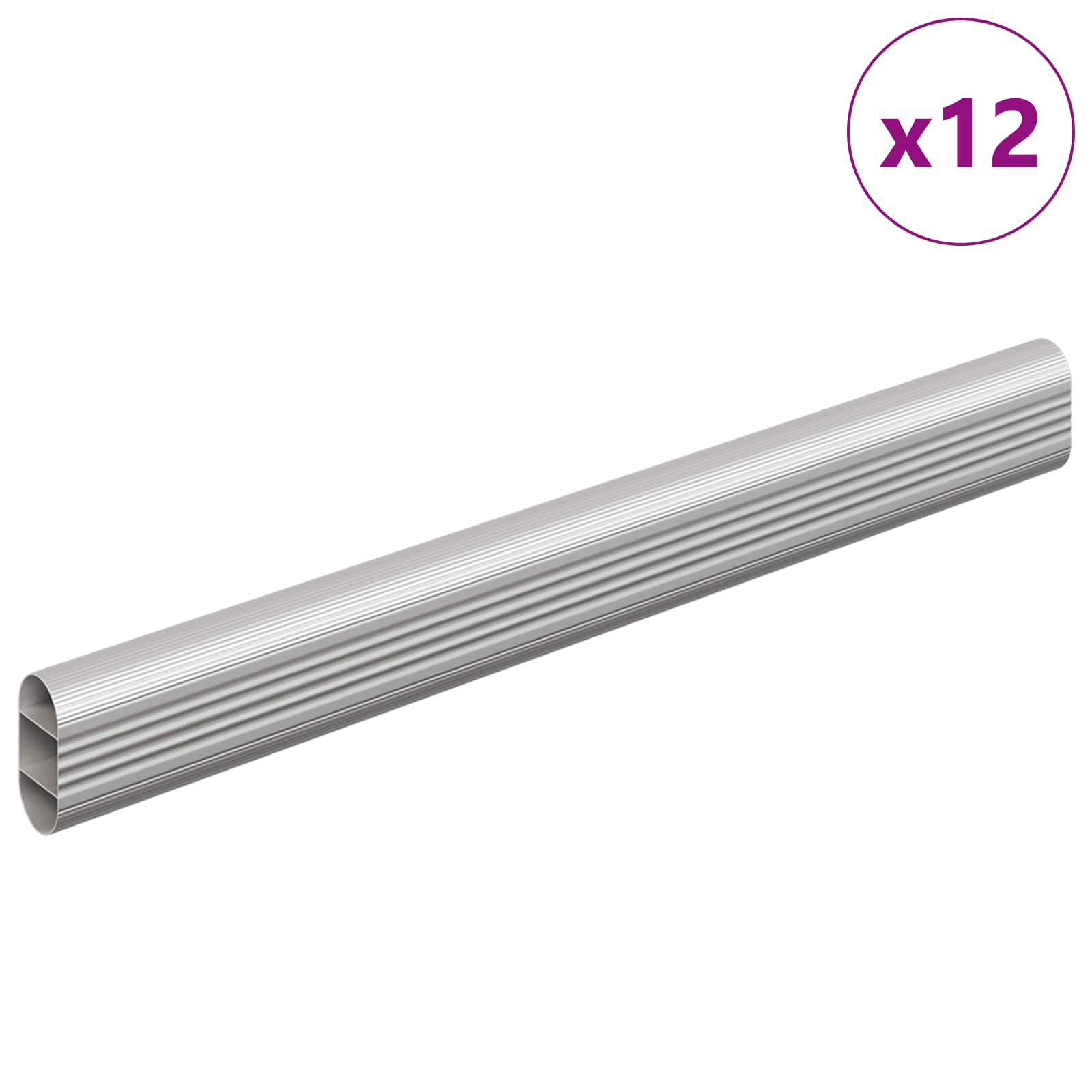 Kaststaaf 12 pcs Zilver 264 x 15 x 29 mm Aluminium Legering is nu te koop bij PeponiXL, paradijselijk wonen!