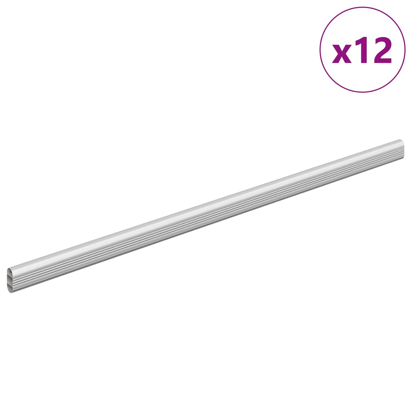 Kaststaaf 12 pcs Zilver 472 x 15 x 29 mm Aluminium Legering is nu te koop bij PeponiXL, paradijselijk wonen!