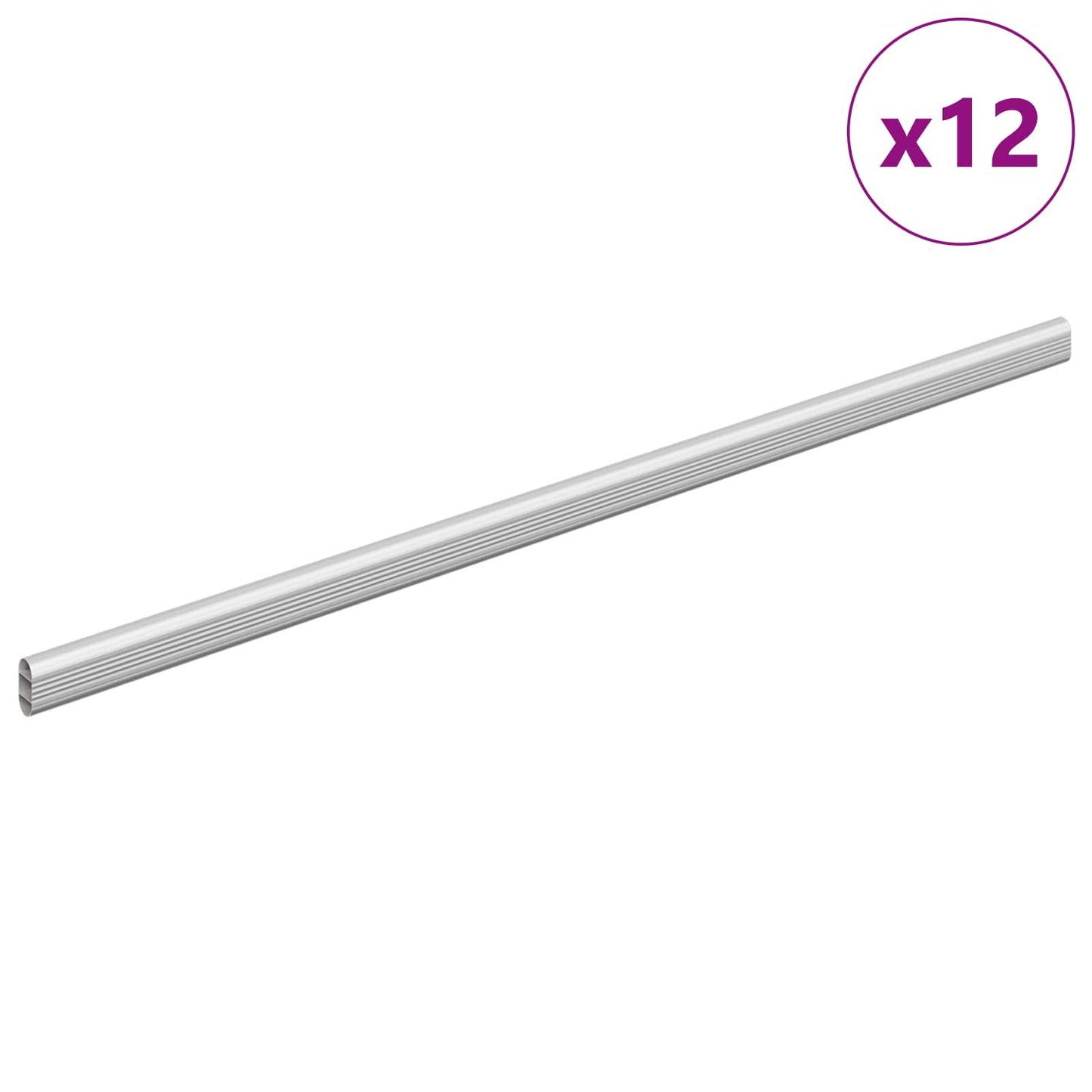 Kaststaaf 12 pcs Zilver 664 x 15 x 29 mm Aluminium Legering is nu te koop bij PeponiXL, paradijselijk wonen!