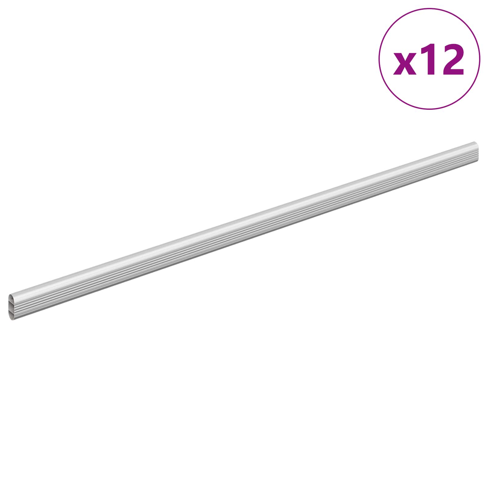 Kaststaaf 12 pcs Zilver 664 x 15 x 29 mm Aluminium Legering is nu te koop bij PeponiXL, paradijselijk wonen!