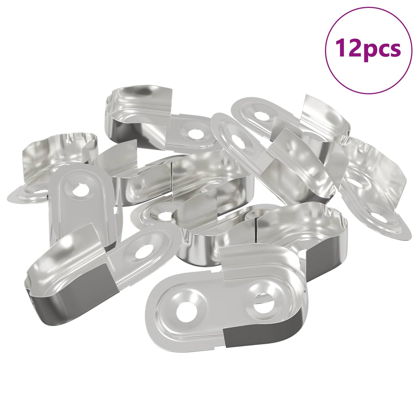 Kast Stang Beugel 12 pcs Wit Zink 40 x 18 x 10 mm IJzer is nu te koop bij PeponiXL, paradijselijk wonen!