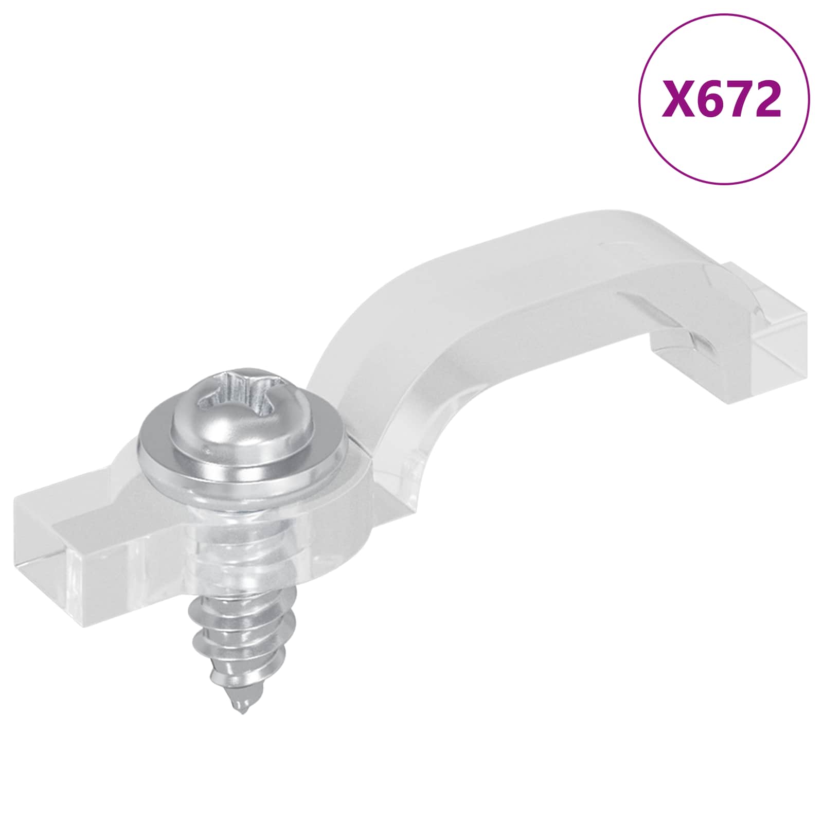 LED Strip Clips 12 pcs Doorzichtig 23,8 x 7,3 x 4,3 mm is nu te koop bij PeponiXL, paradijselijk wonen!