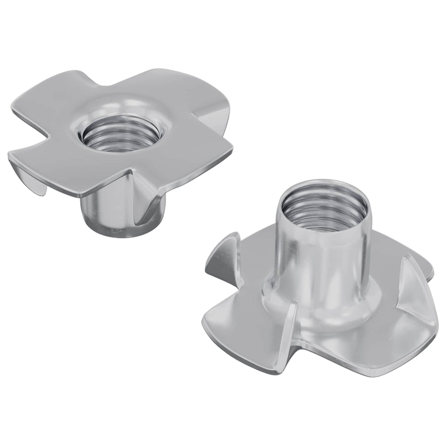 Gestanste T-moer 2 pcs Zilver M6 mm Staal is nu te koop bij PeponiXL, paradijselijk wonen!