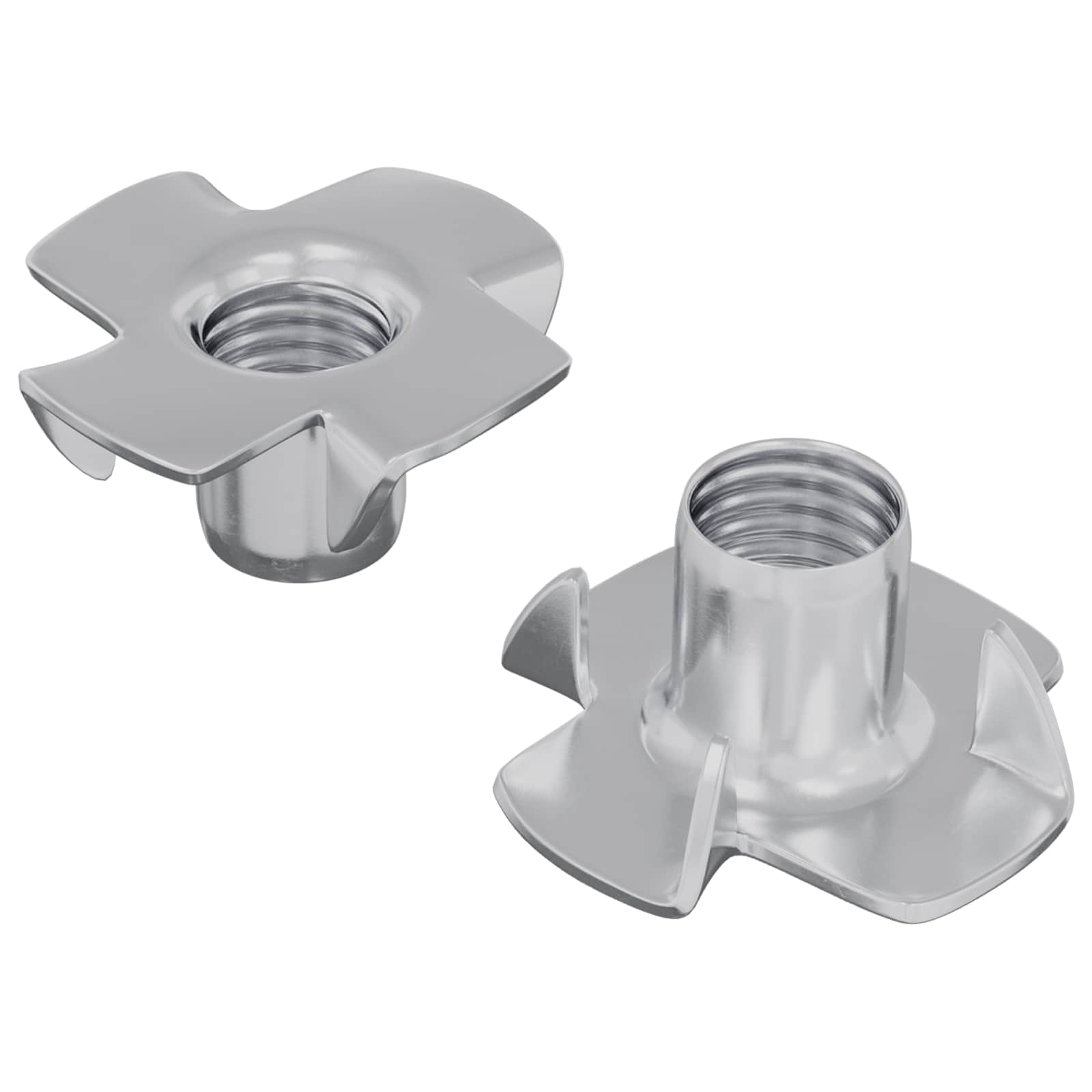 Gestanste T-moer 2 pcs Zilver M6 mm Staal is nu te koop bij PeponiXL, paradijselijk wonen!