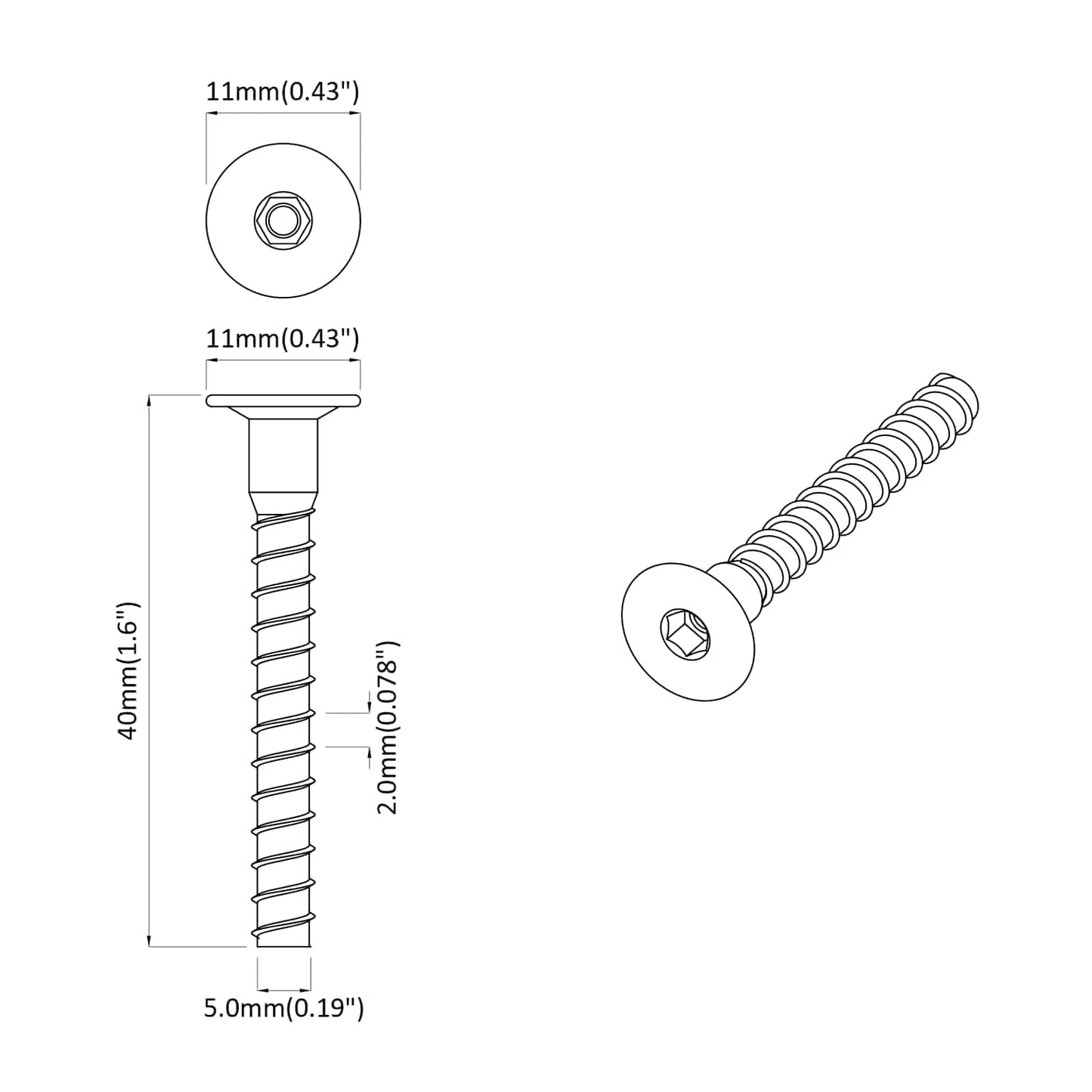 Bout 5143 pcs Verzinkt 5 x 40 mm IJzer is nu te koop bij PeponiXL, paradijselijk wonen!