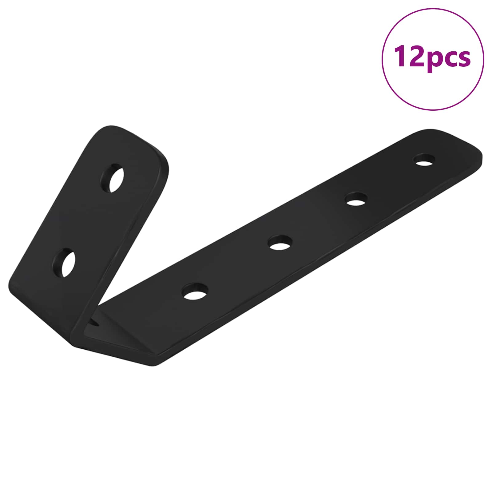 Haken 12 pcs Zwart M5 x 110 mm IJzer is nu te koop bij PeponiXL, paradijselijk wonen!