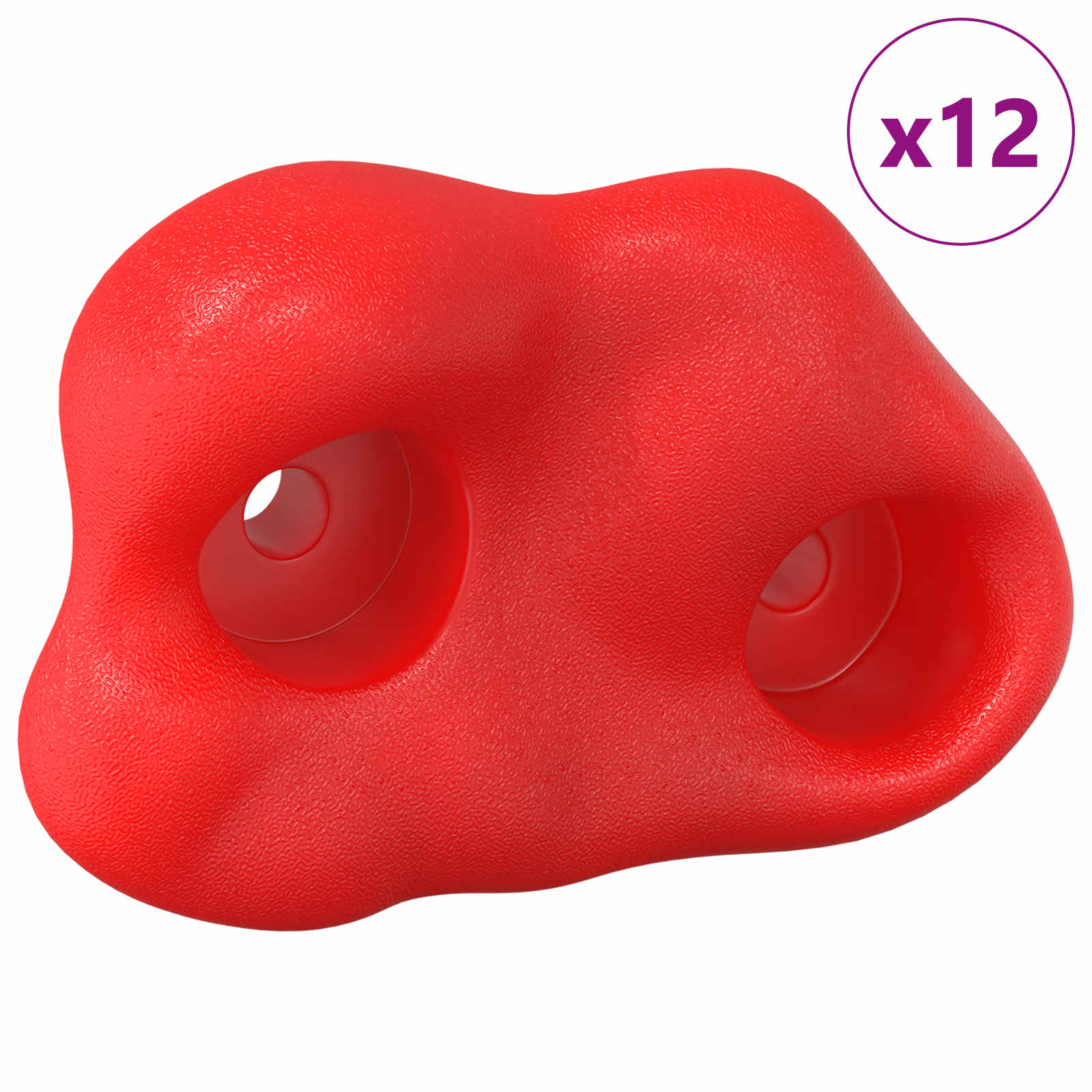 Klimgreep 12 pcs Rood 100 x 67 x 43 mm PP is nu te koop bij PeponiXL, paradijselijk wonen!