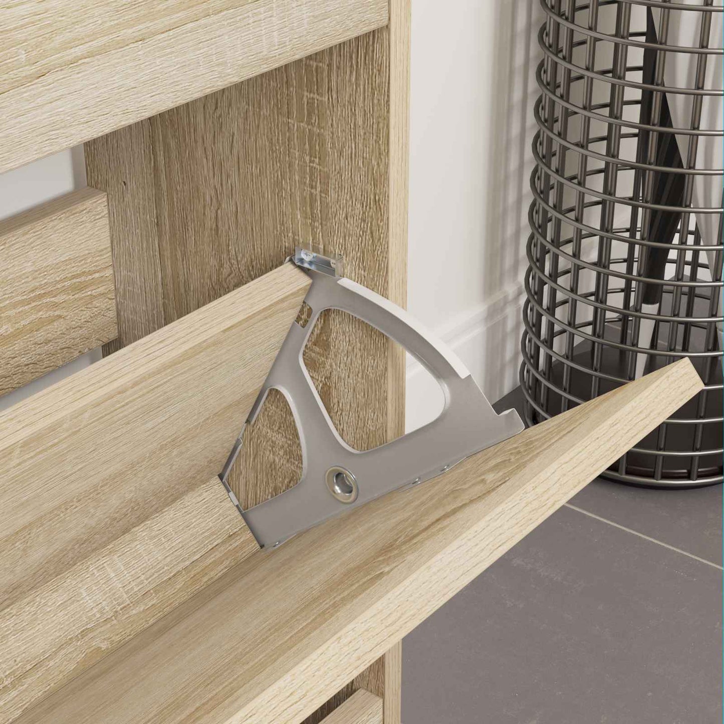 Flip lade scharnier 2 pcs Zilver 235 x 155 x 30 mm IJzer is nu te koop bij PeponiXL, paradijselijk wonen!