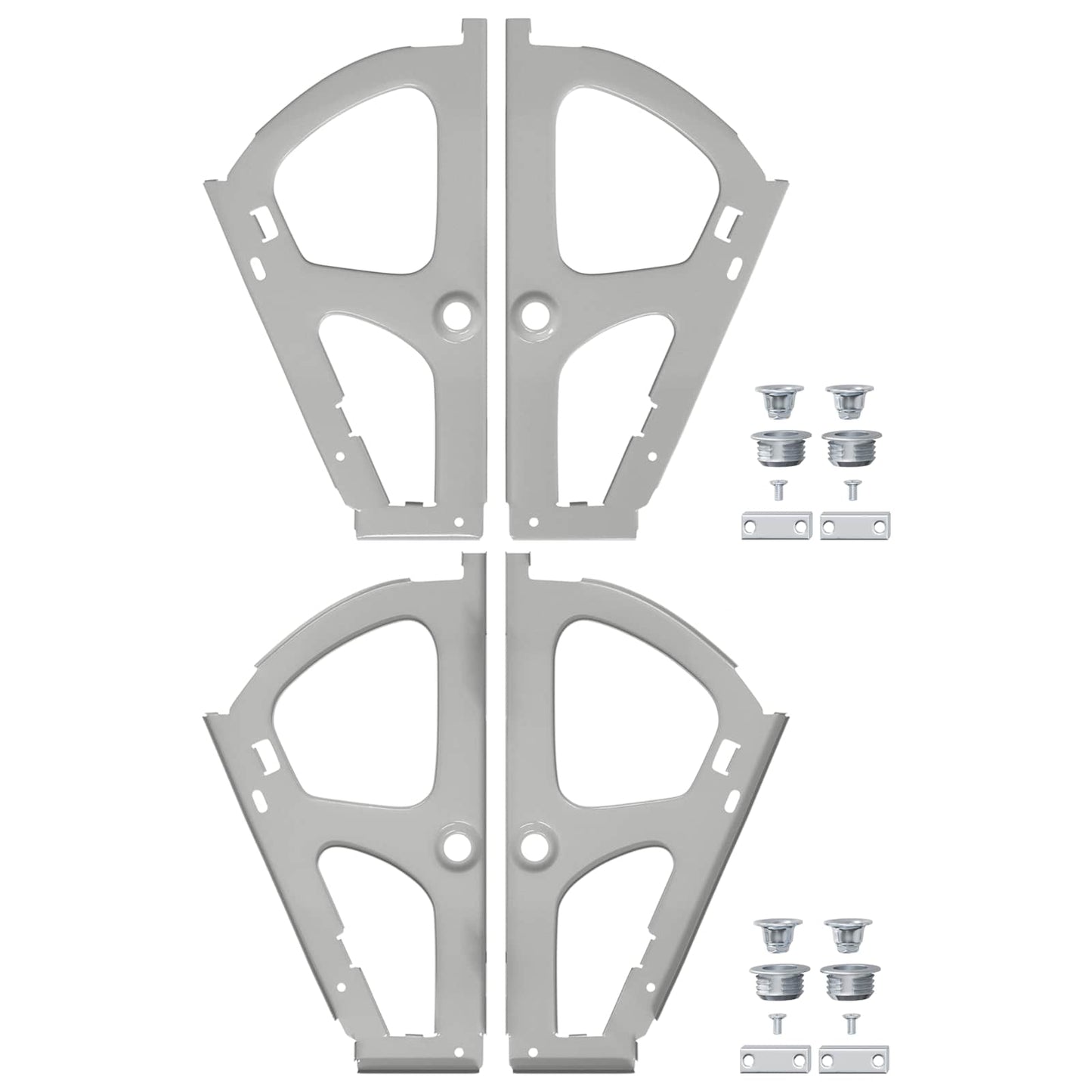 Flip lade scharnier 2 pcs Zilver 235 x 155 x 30 mm IJzer is nu te koop bij PeponiXL, paradijselijk wonen!