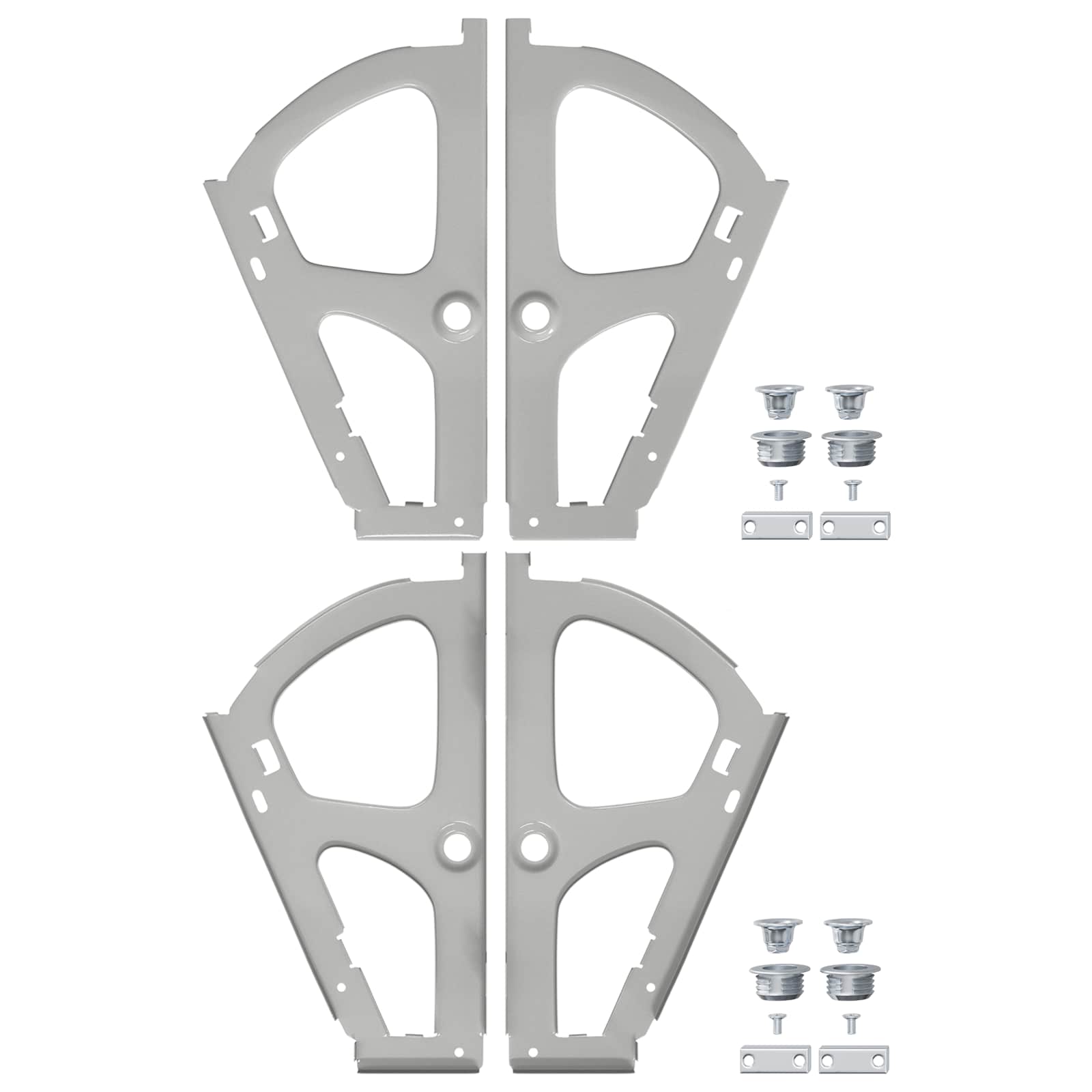Flip lade scharnier 2 pcs Zilver 235 x 155 x 30 mm IJzer is nu te koop bij PeponiXL, paradijselijk wonen!