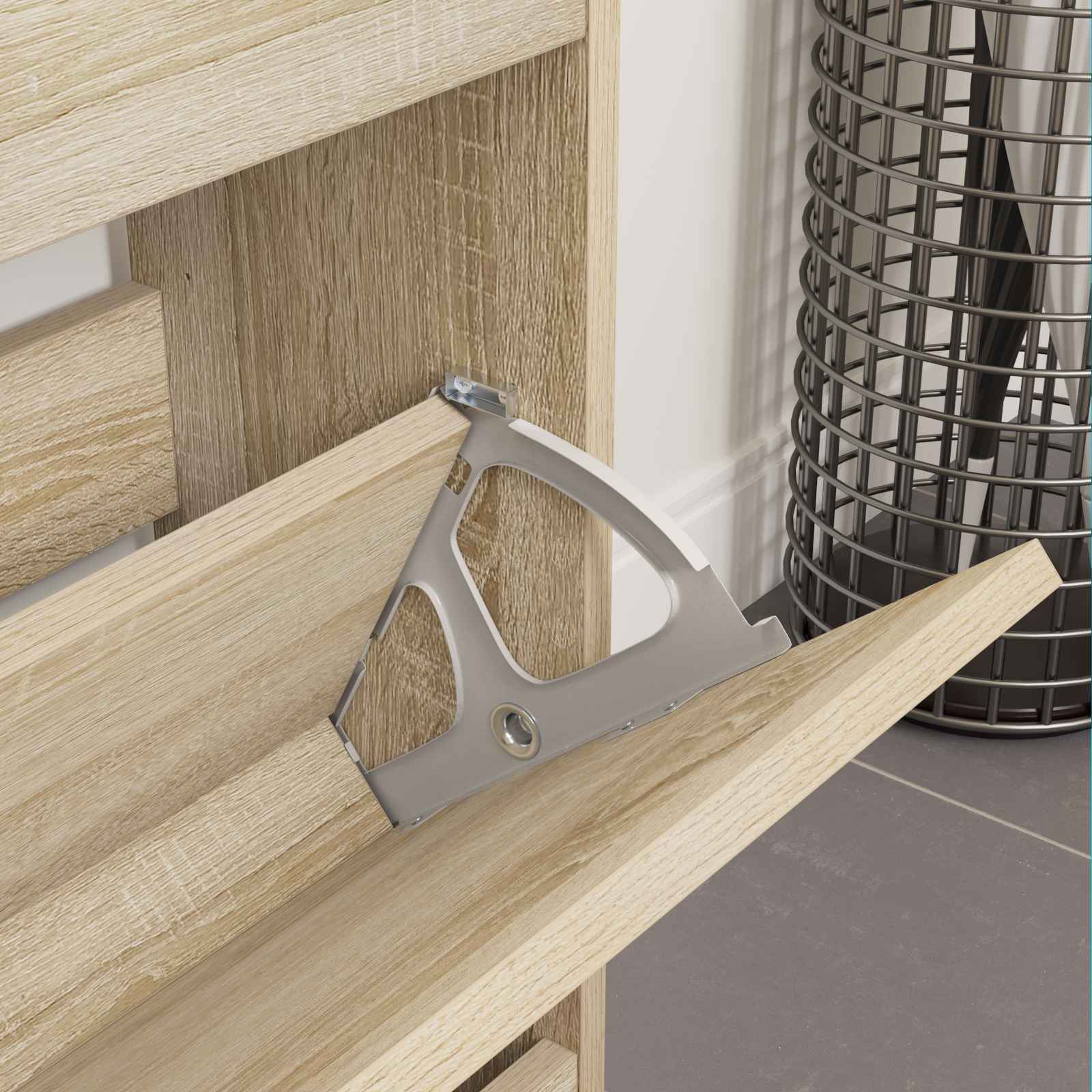 Flip lade scharnier 12 pcs Zilver 235 x 155 x 30 mm IJzer is nu te koop bij PeponiXL, paradijselijk wonen!
