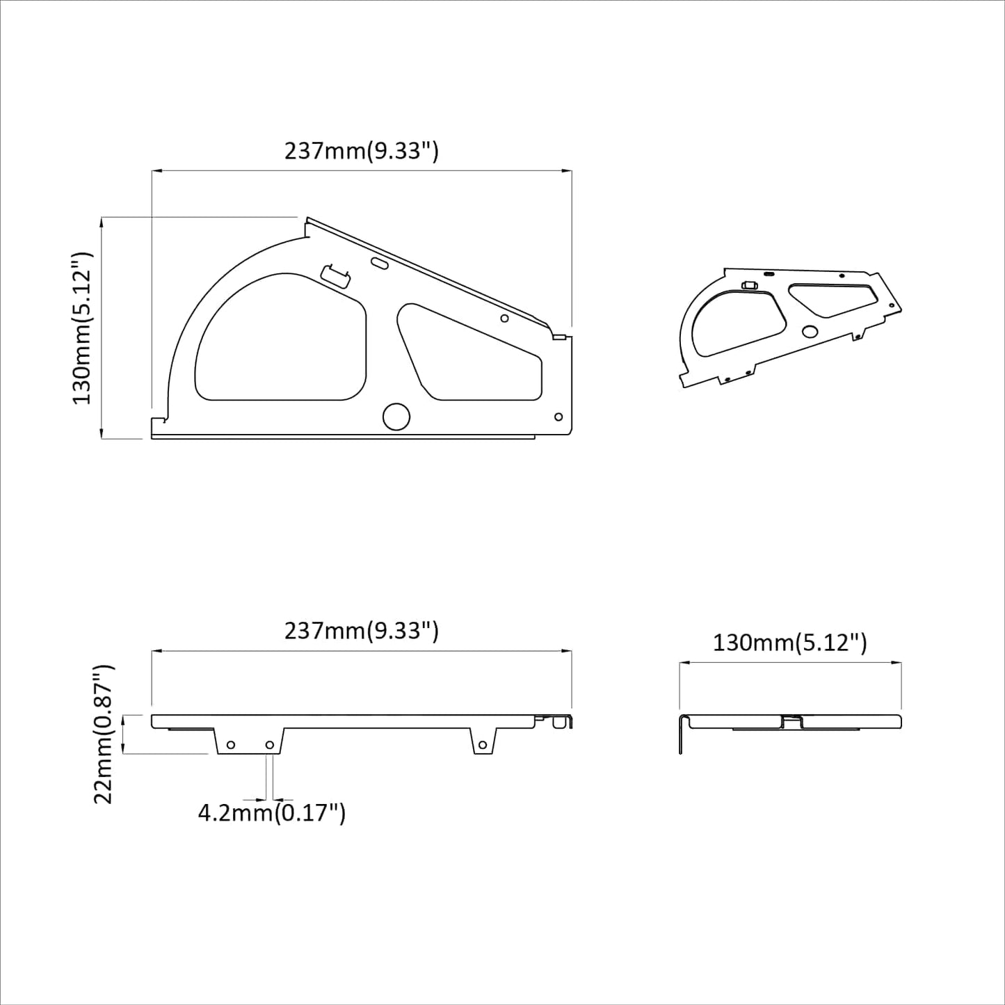 Flip lade scharnier 12 pcs Zilver 235 x 155 x 30 mm IJzer is nu te koop bij PeponiXL, paradijselijk wonen!
