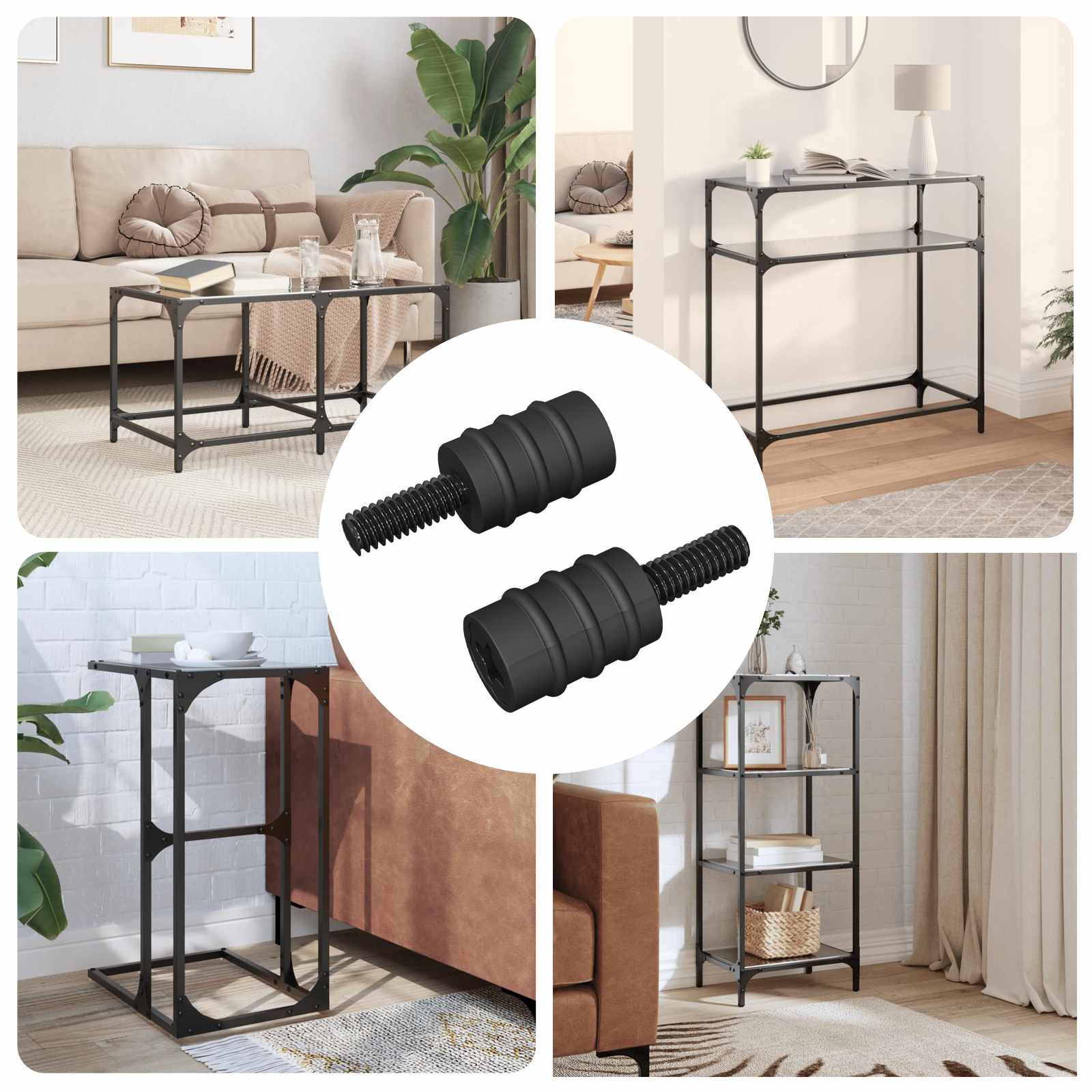 Standoff Schroef 2 pcs Zwart M4 Rubber en Staal is nu te koop bij PeponiXL, paradijselijk wonen!
