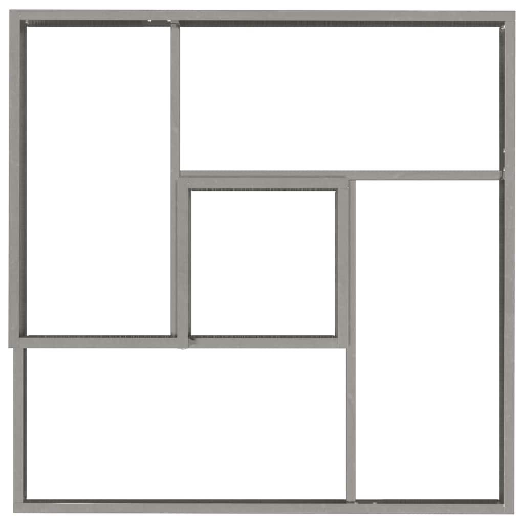 Tuin Bloempot Zilver 60 x 60 x 50 cm Roestvrij staal is nu te koop bij PeponiXL, paradijselijk wonen!