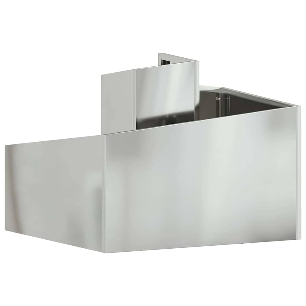 Tuin Bloempot Zilver 60 x 60 x 50 cm Gegalvaniseerd staal is nu te koop bij PeponiXL, paradijselijk wonen!