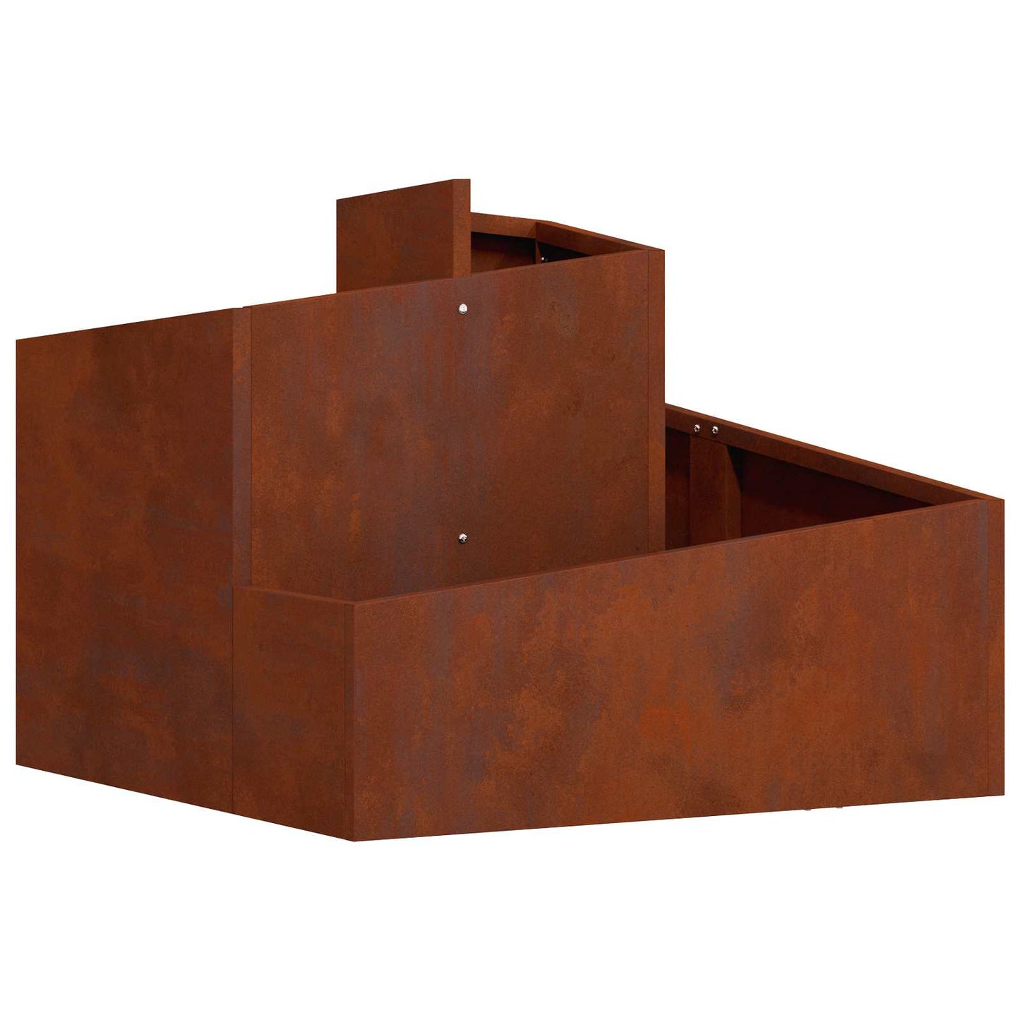 Tuin Bloempot Bruin 60 x 60 x 50 cm Cortenstaal is nu te koop bij PeponiXL, paradijselijk wonen!