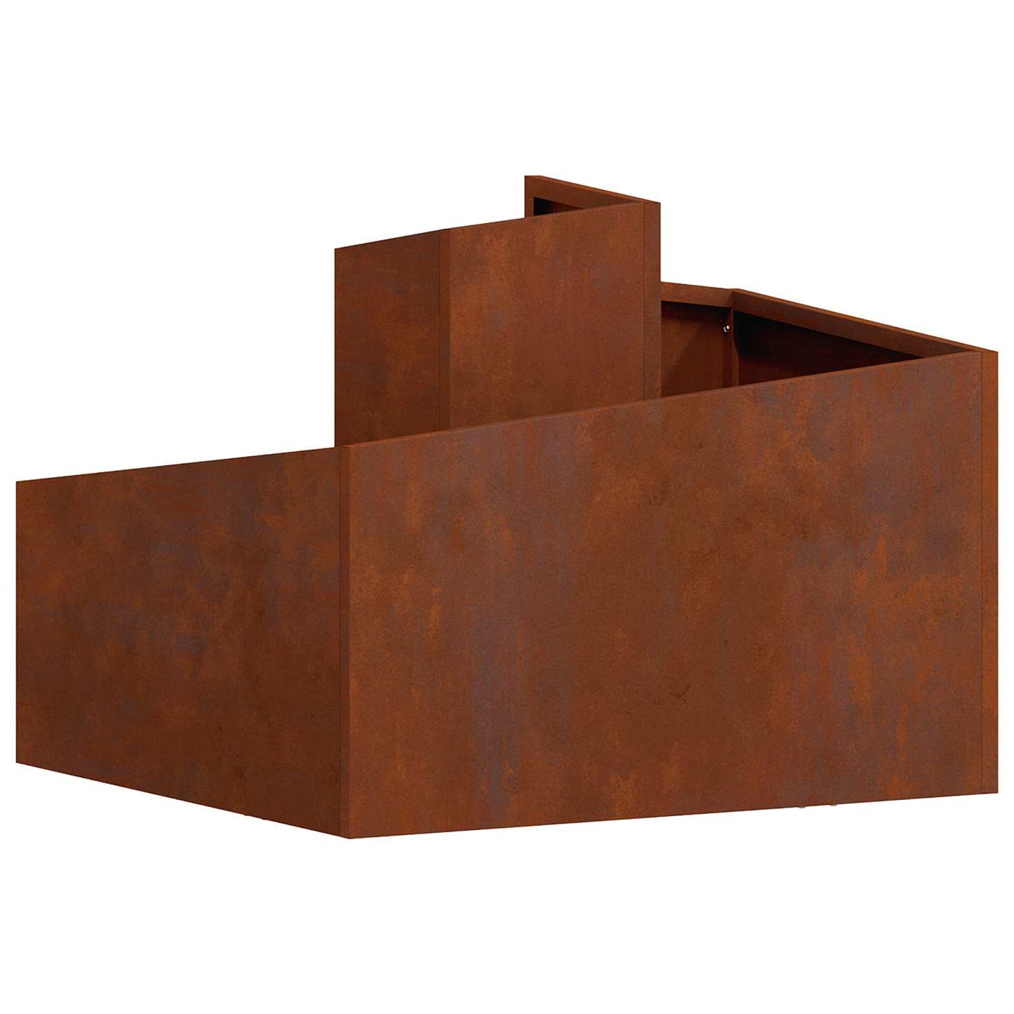 Tuin Bloempot Bruin 60 x 60 x 50 cm Cortenstaal is nu te koop bij PeponiXL, paradijselijk wonen!