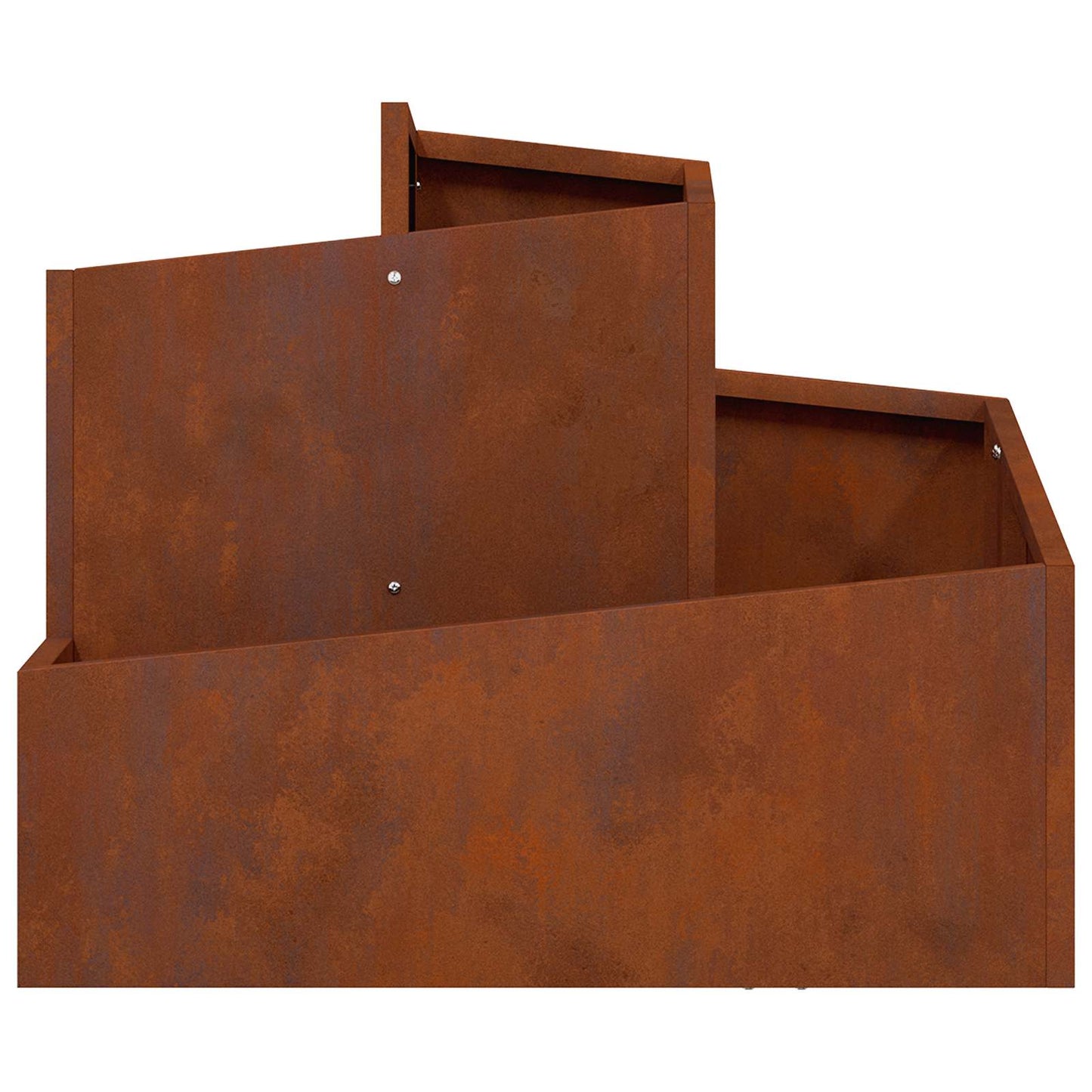 Tuin Bloempot Bruin 60 x 60 x 50 cm Cortenstaal is nu te koop bij PeponiXL, paradijselijk wonen!