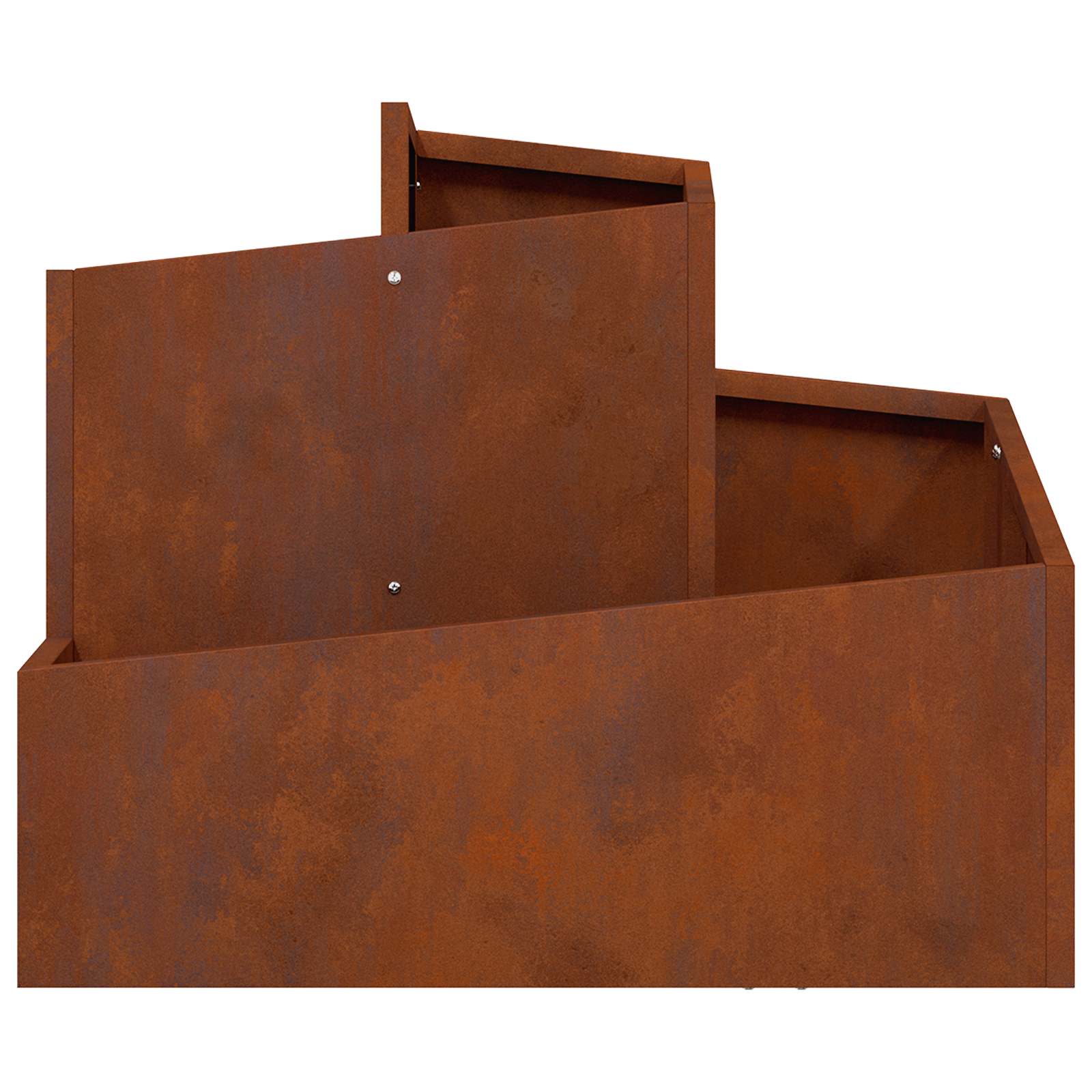 Tuin Bloempot Bruin 60 x 60 x 50 cm Cortenstaal is nu te koop bij PeponiXL, paradijselijk wonen!