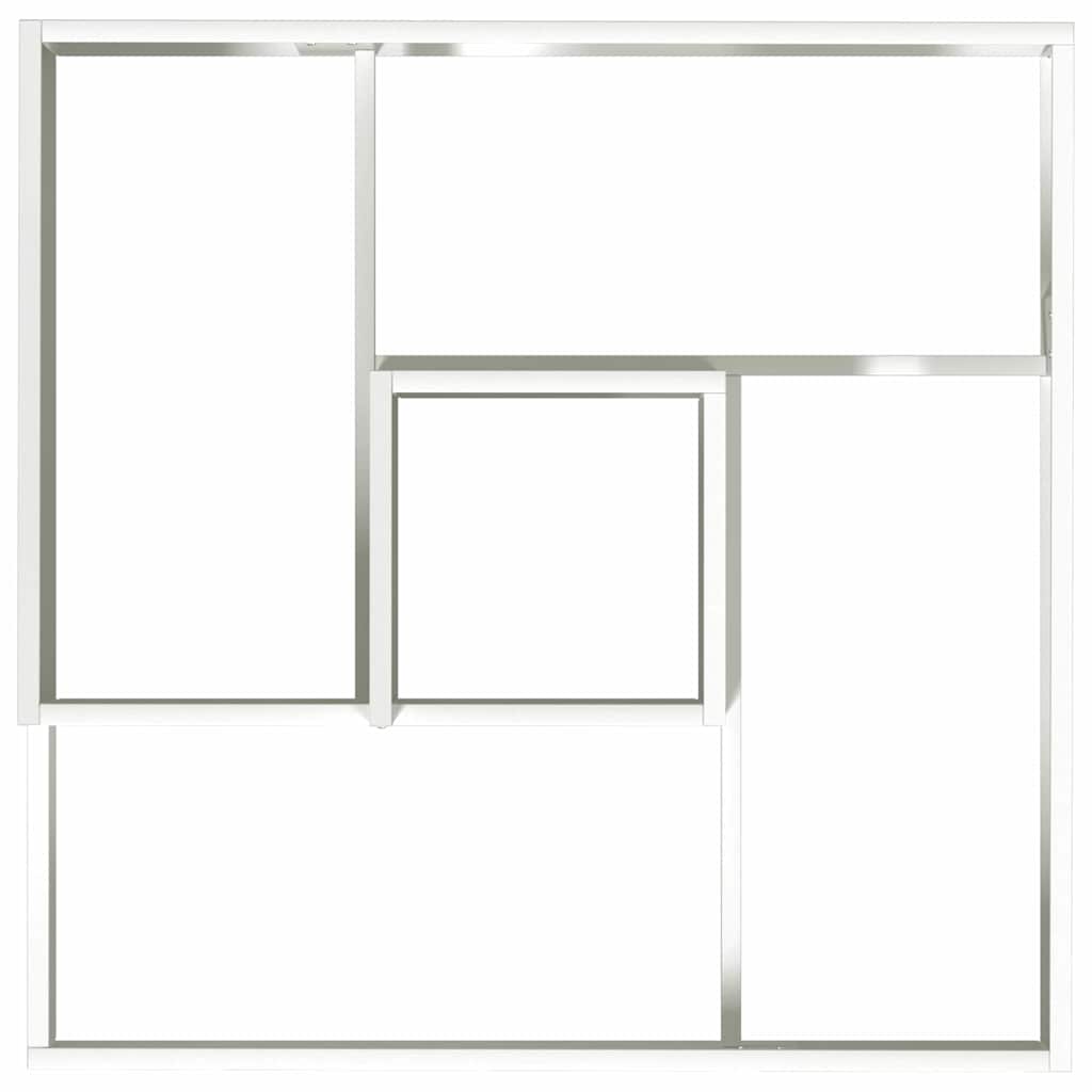 Tuin Bloempot Wit 80 x 80 x 50 cm Koudgewalst staal is nu te koop bij PeponiXL, paradijselijk wonen!
