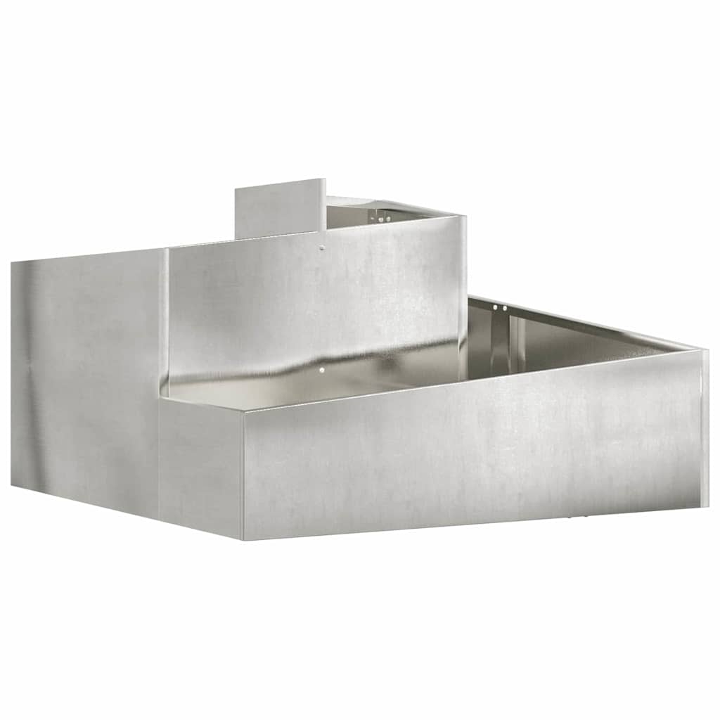 Tuin Bloempot Zilver 80 x 80 x 50 cm Roestvrij staal is nu te koop bij PeponiXL, paradijselijk wonen!