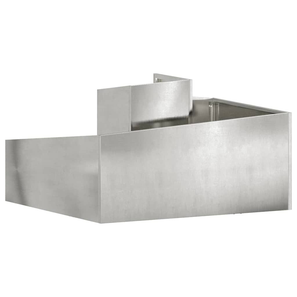 Tuin Bloempot Zilver 80 x 80 x 50 cm Roestvrij staal is nu te koop bij PeponiXL, paradijselijk wonen!