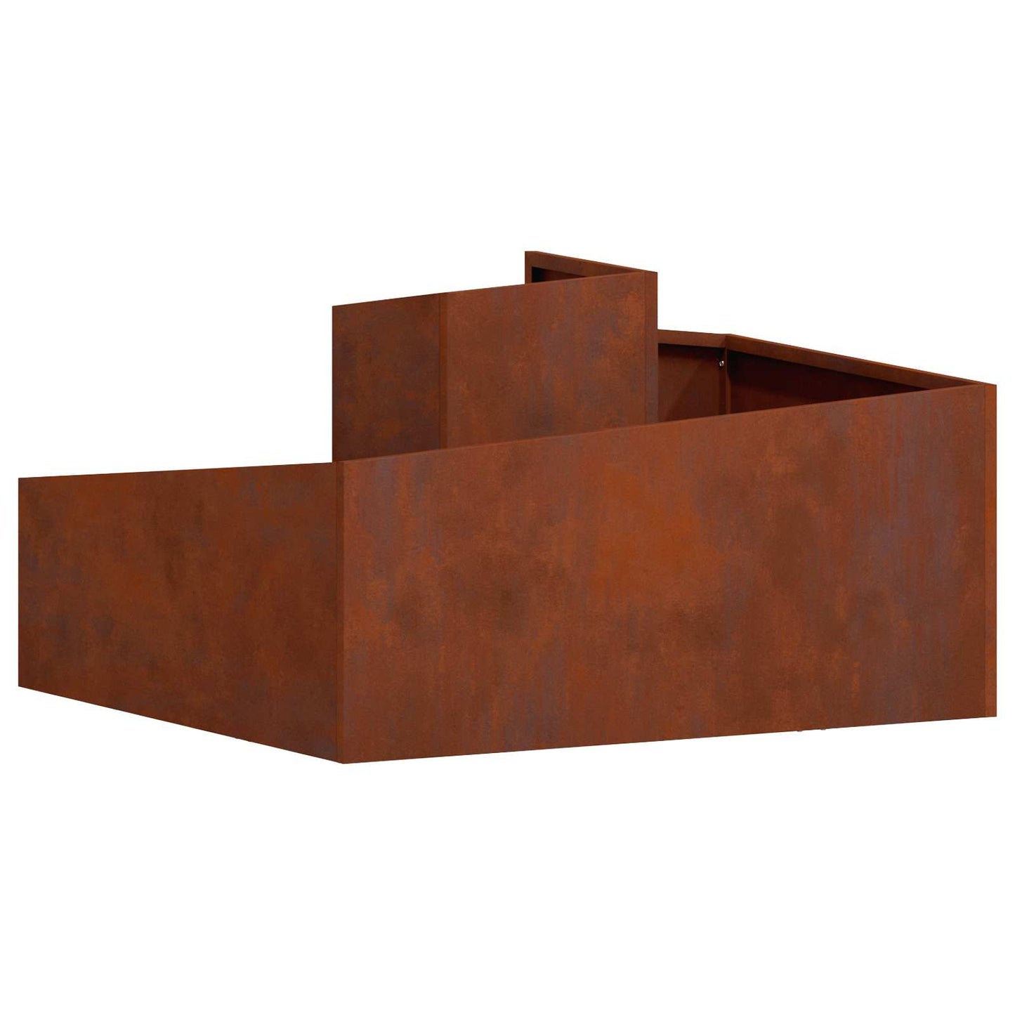 Tuin Bloempot Bruin 80 x 80 x 50 cm Cortenstaal is nu te koop bij PeponiXL, paradijselijk wonen!