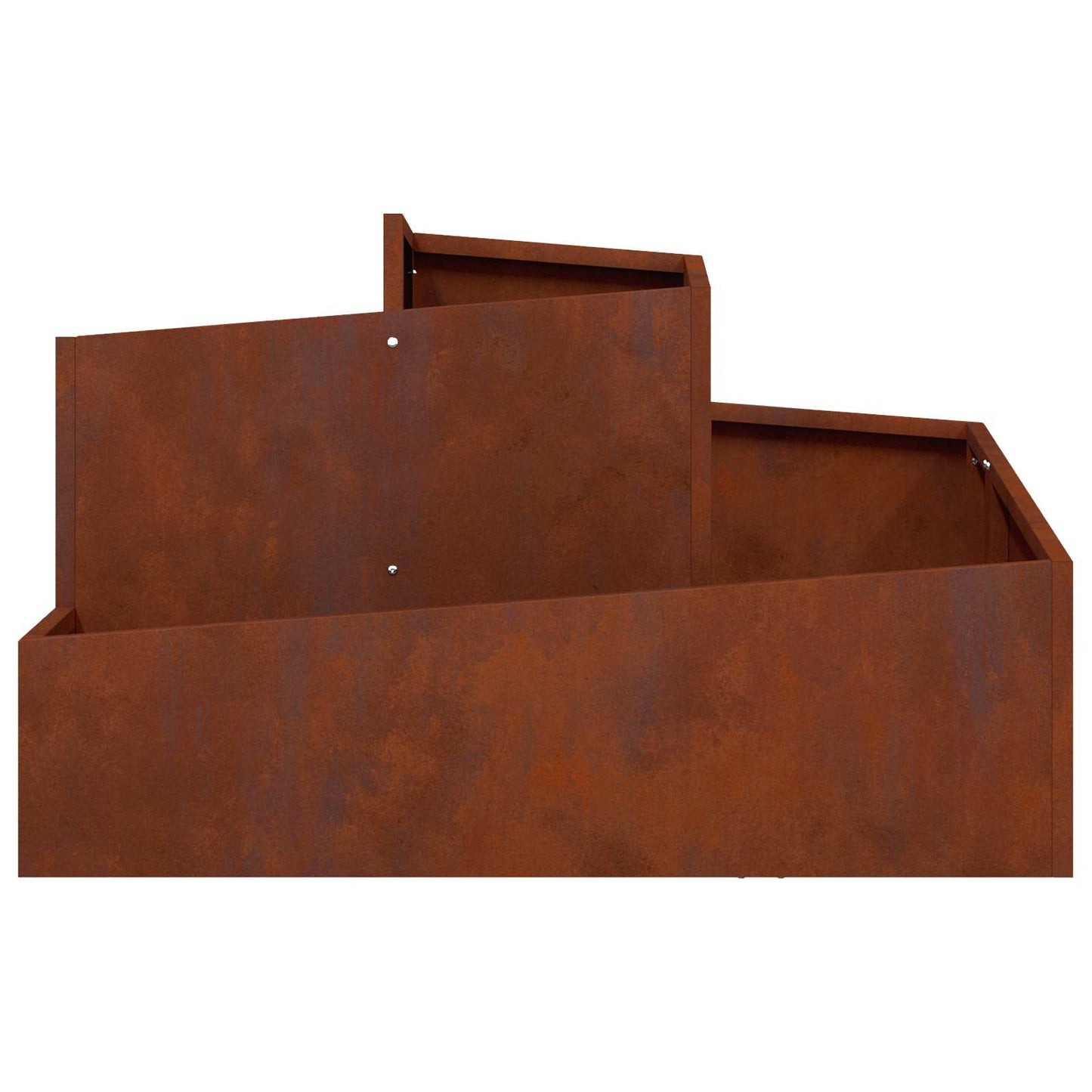 Tuin Bloempot Bruin 80 x 80 x 50 cm Cortenstaal is nu te koop bij PeponiXL, paradijselijk wonen!