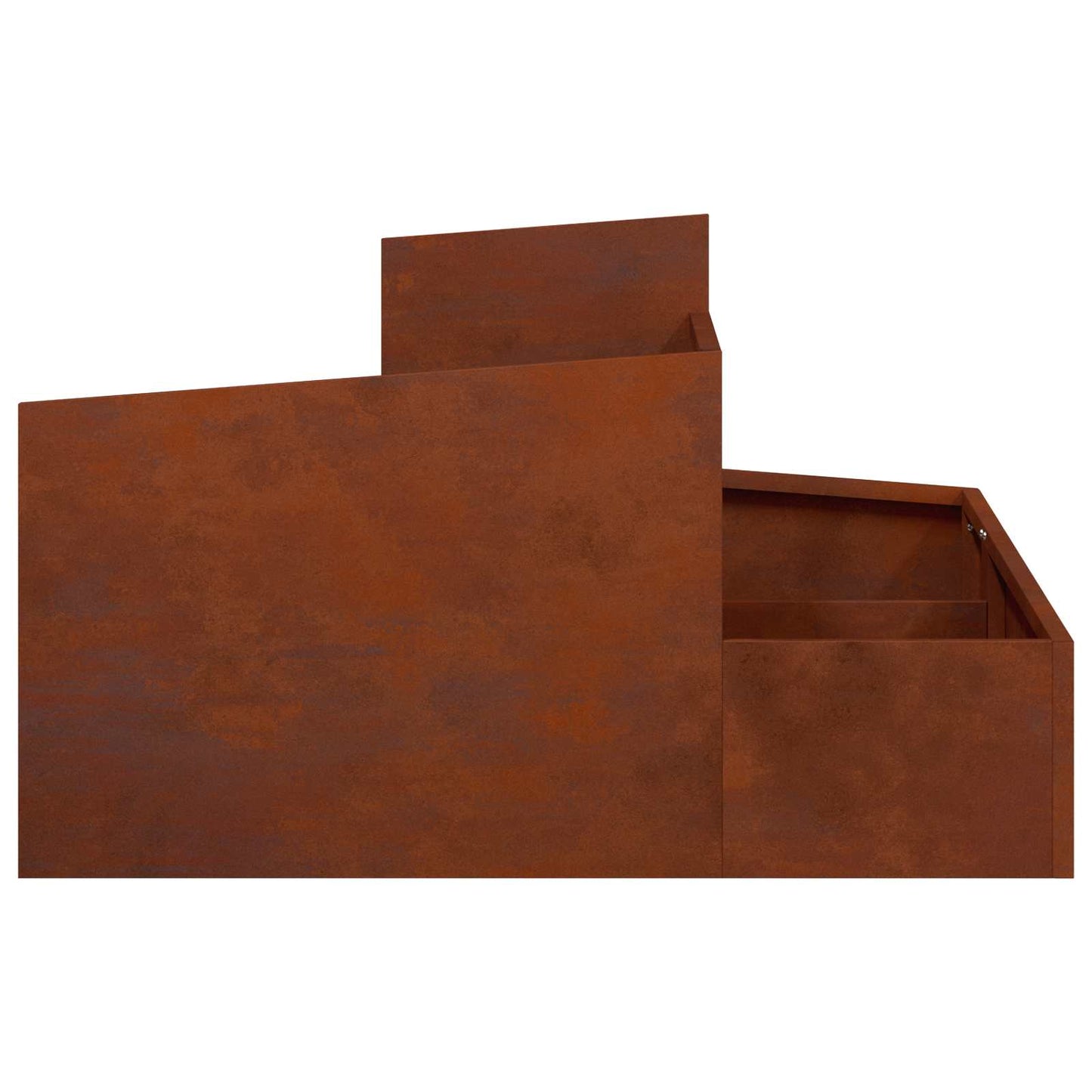 Tuin Bloempot Bruin 80 x 80 x 50 cm Cortenstaal is nu te koop bij PeponiXL, paradijselijk wonen!