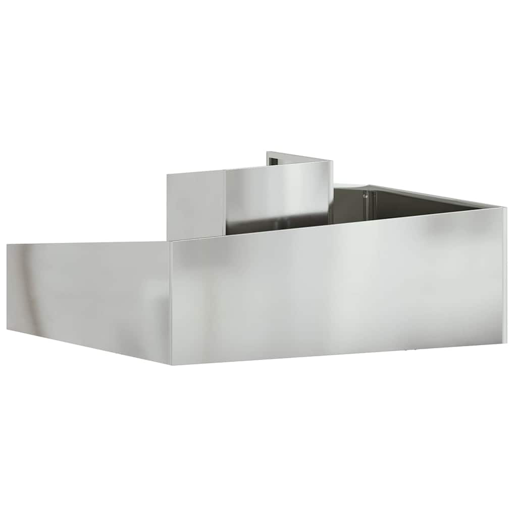 Tuin Bloempot Zilver 100 x 100 x 50 cm Gegalvaniseerd staal is nu te koop bij PeponiXL, paradijselijk wonen!